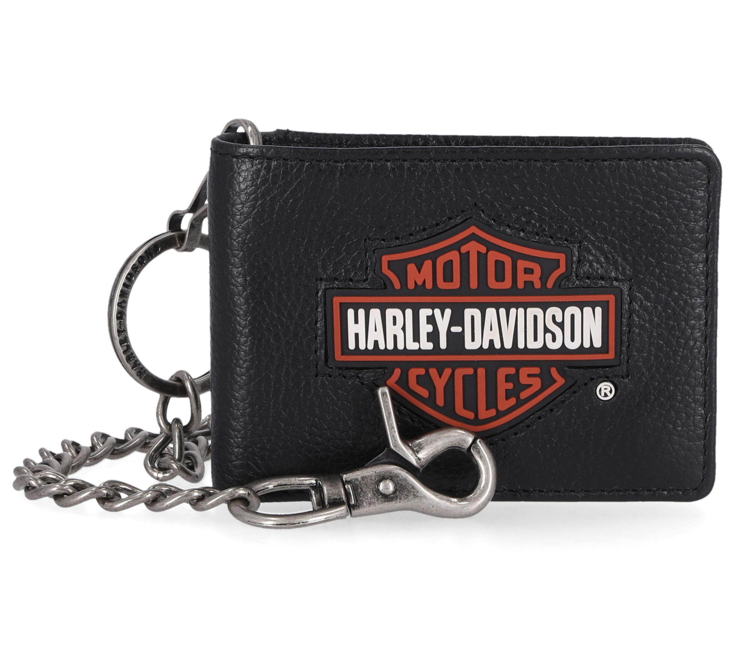Bar & Shield Front Pocket Wallet With Chain