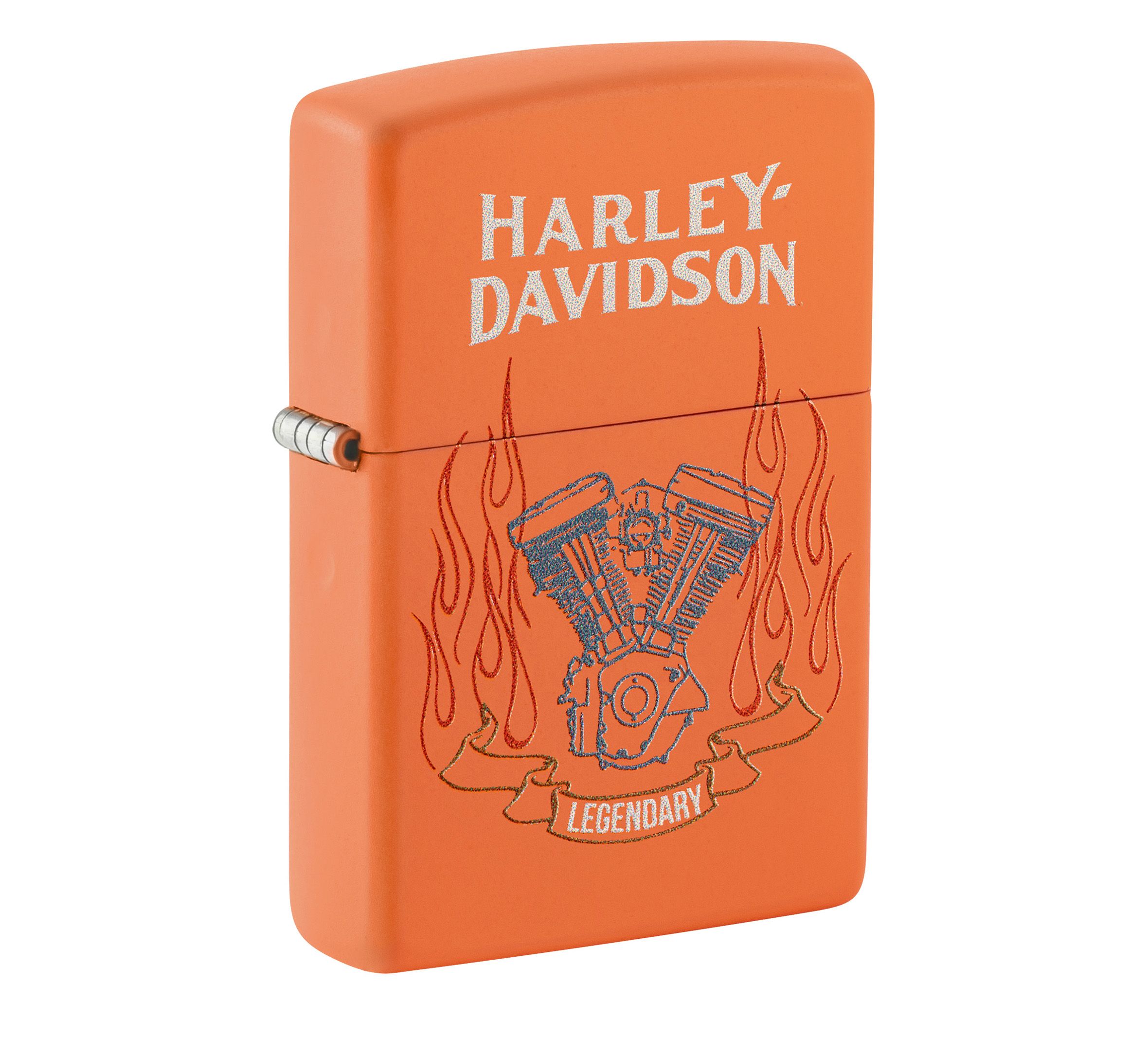 Zippo Harley-Davidson Legendary Design Orange Matte Windproof Lighter