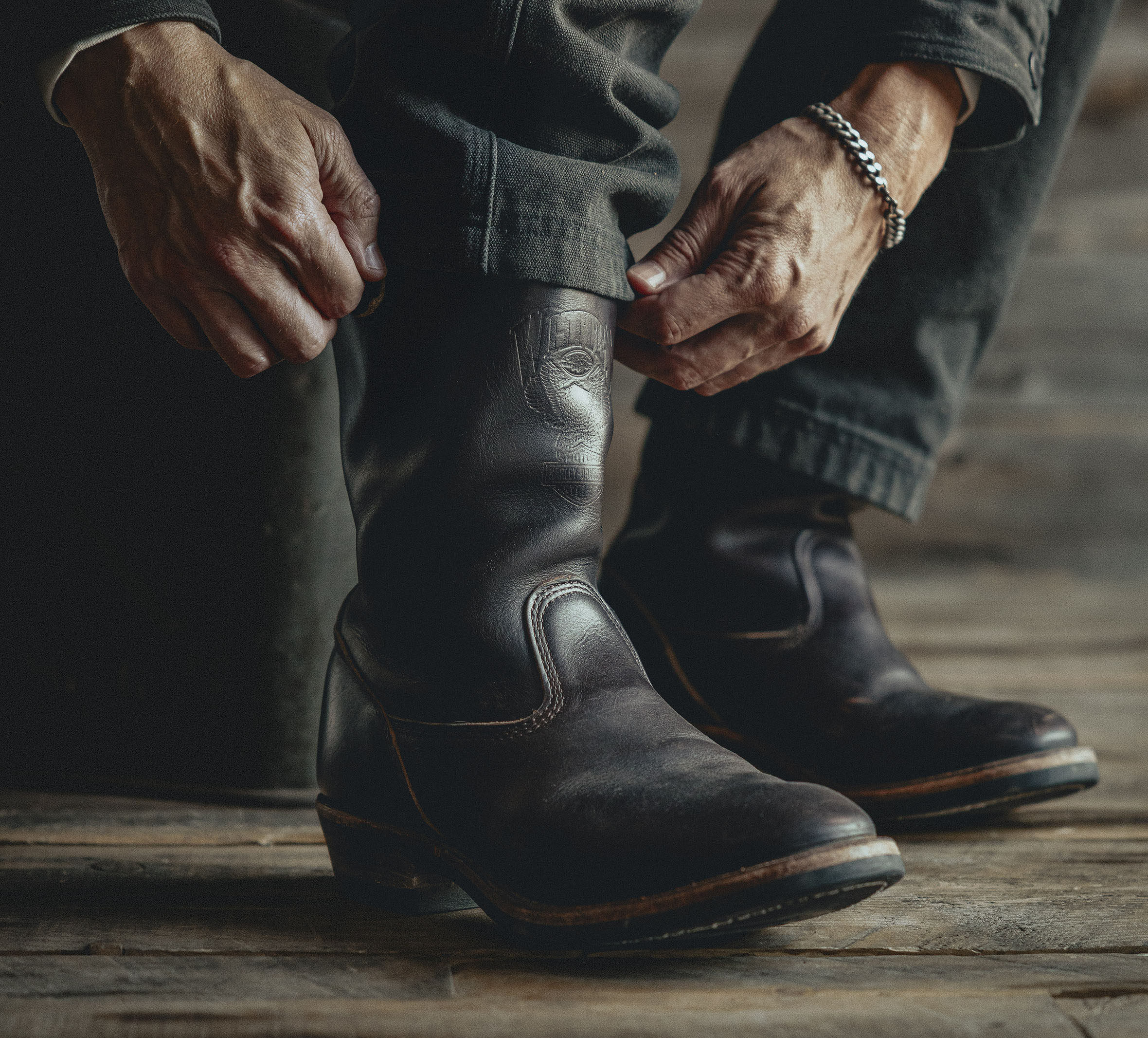 White's Boots x Harley-Davidson Stockman Pull-On