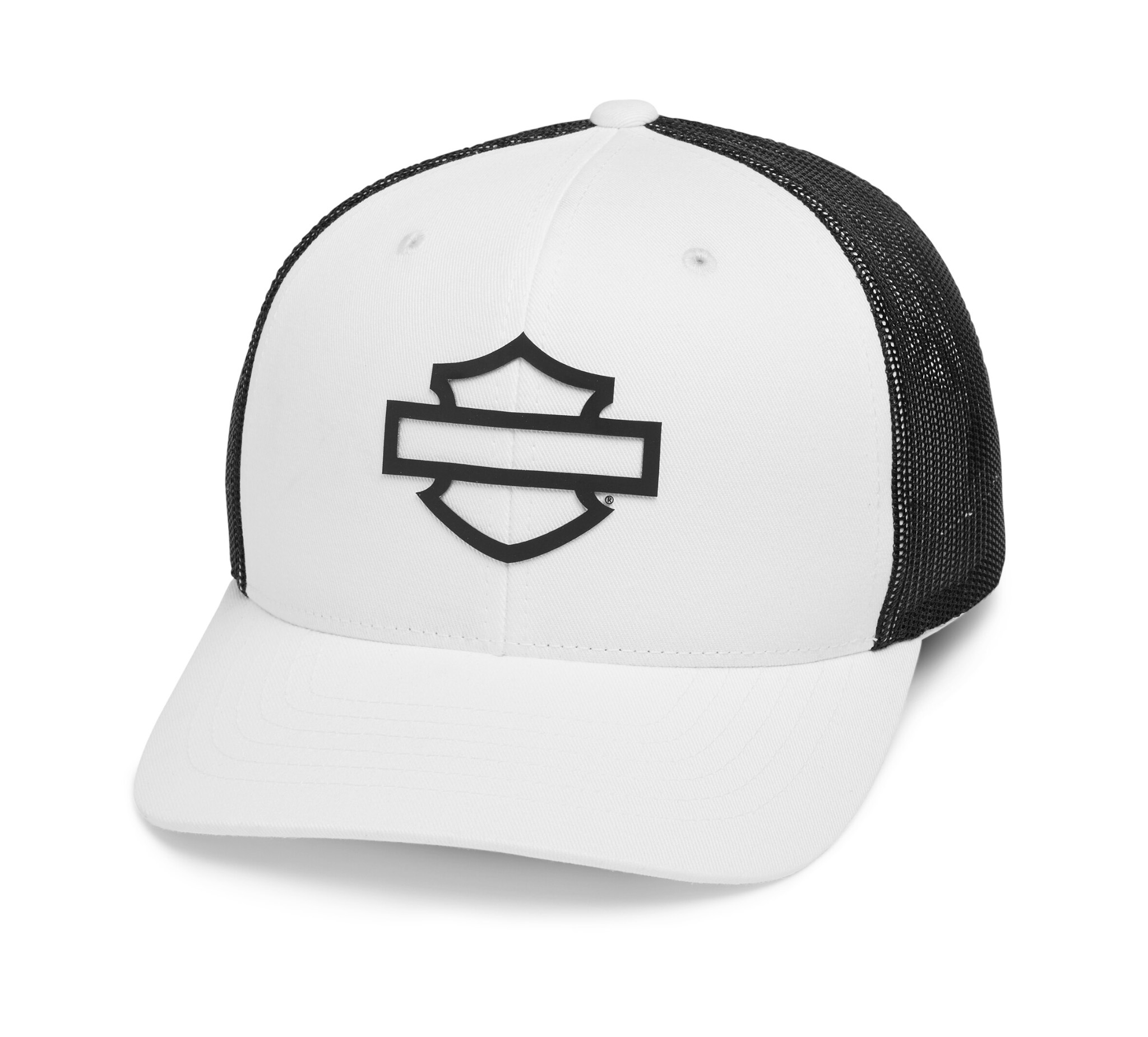 Logo Colorblock Adjustable Trucker Cap