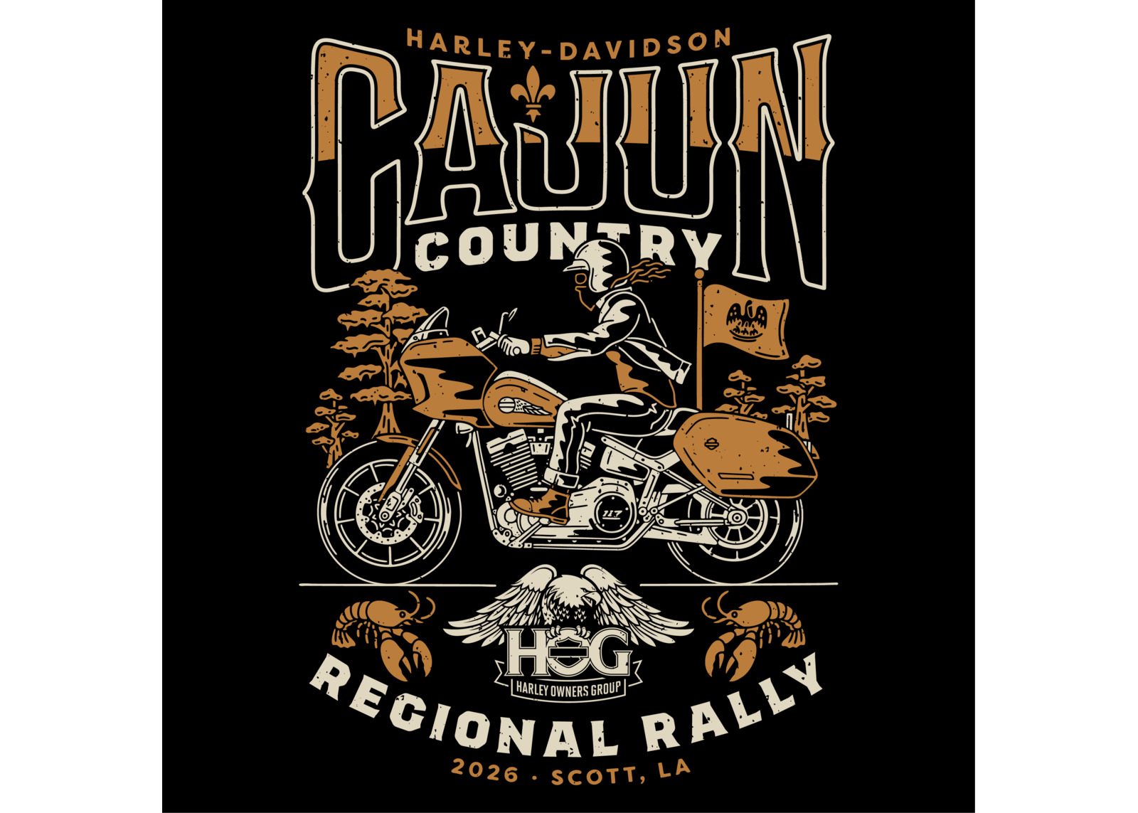 Cajun Country H.O.G. Rally Banner