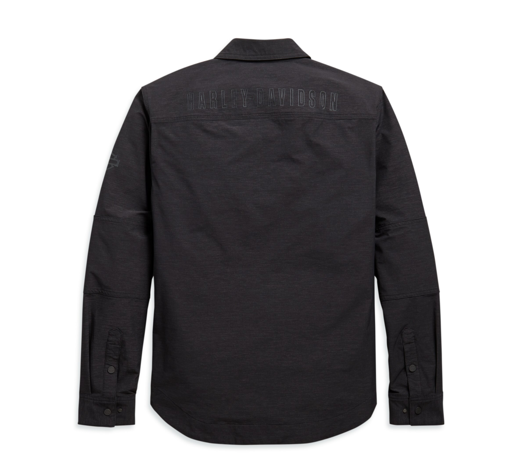 Men's Zip-Front Stretch   Shirt