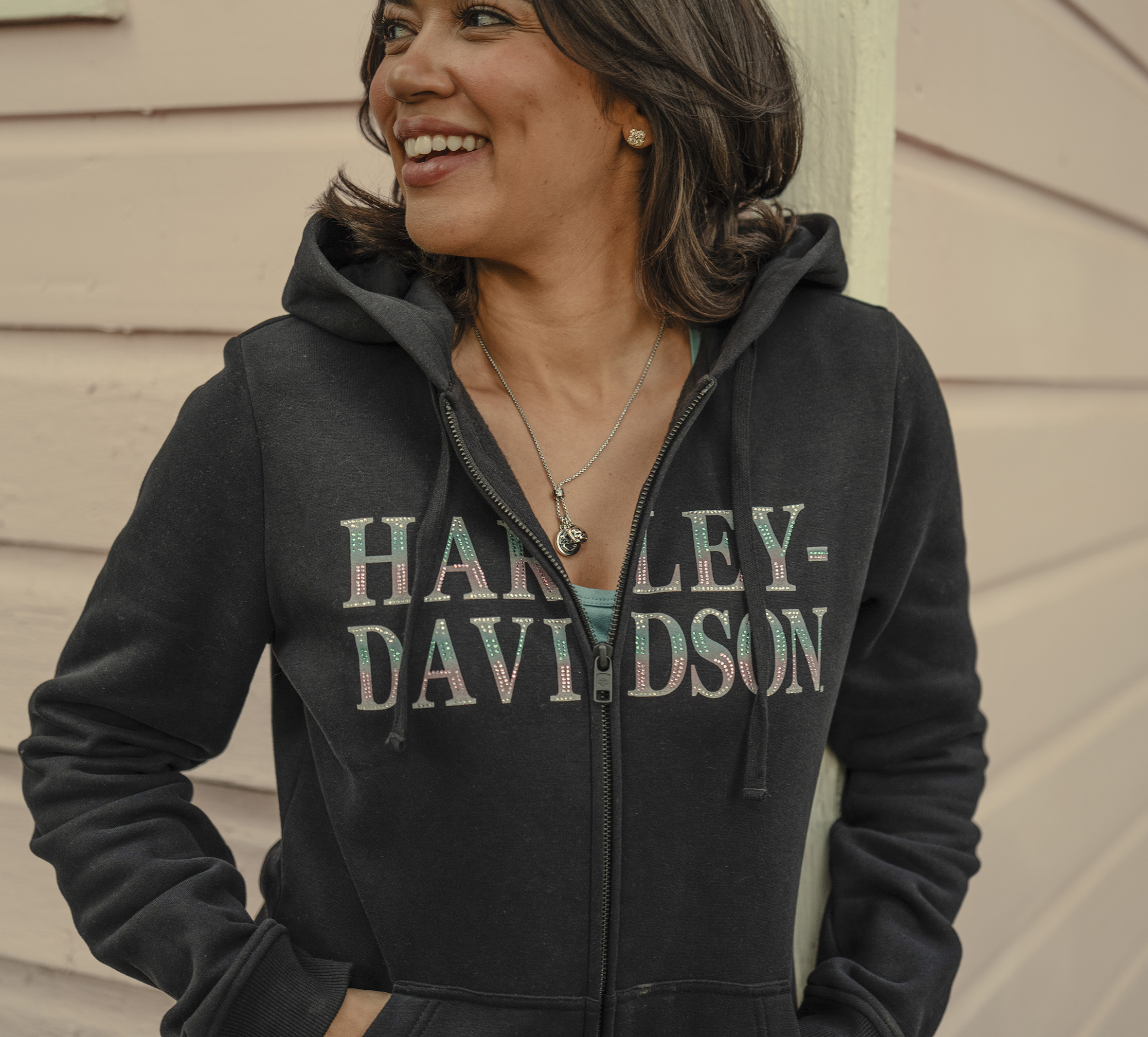 Women's Winged Bling Full Zip Hoodie | Harley-Davidson BR
