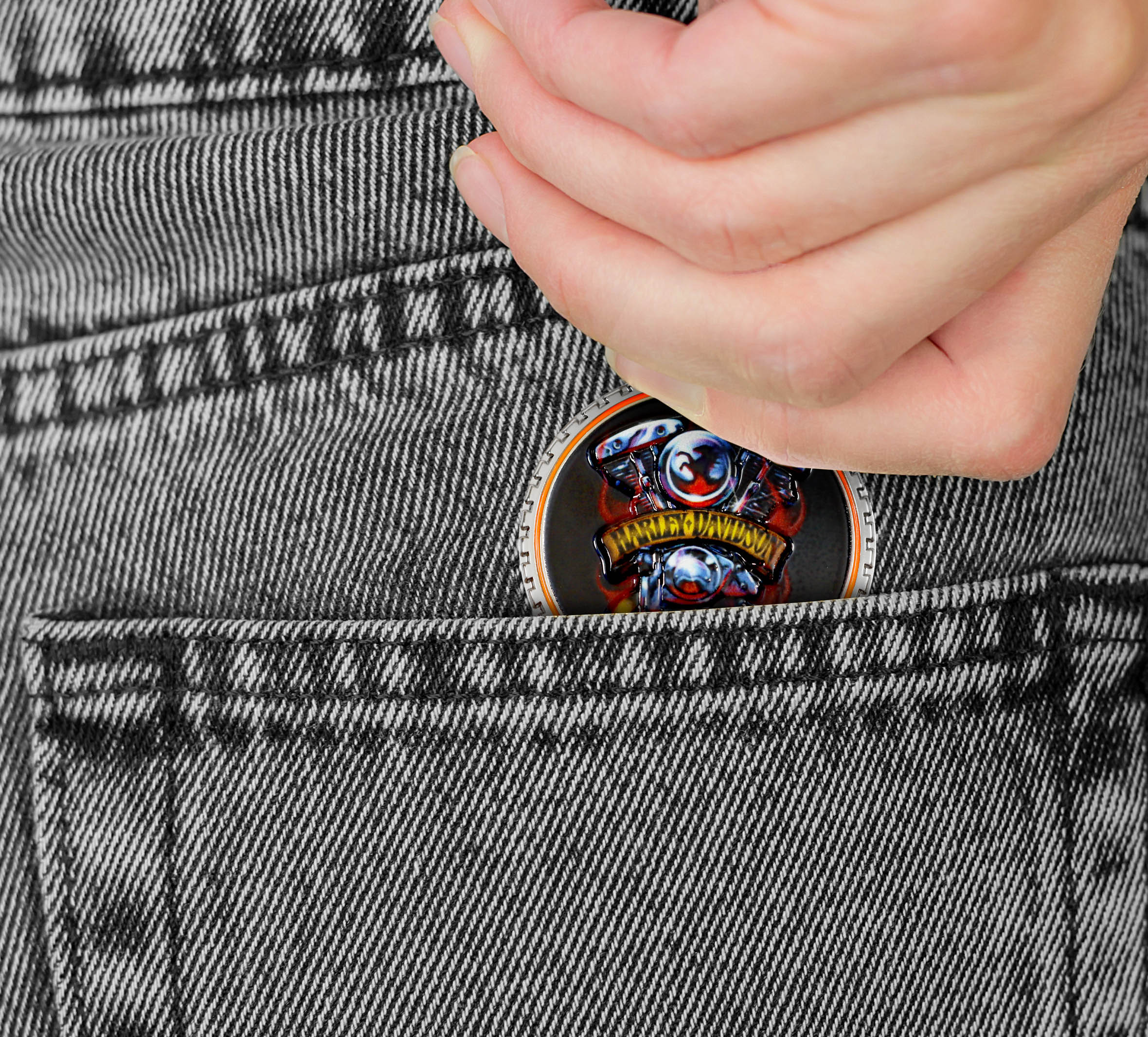 Chrome Horsepower Coin