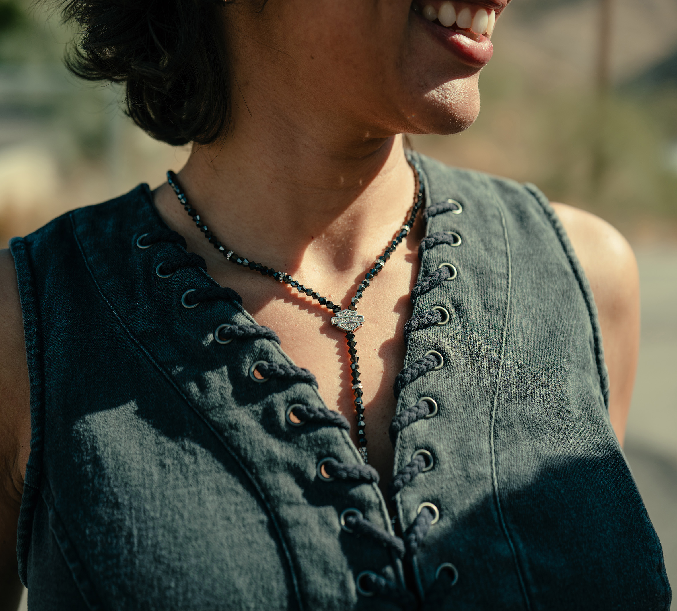 Women's Lace Up Vest