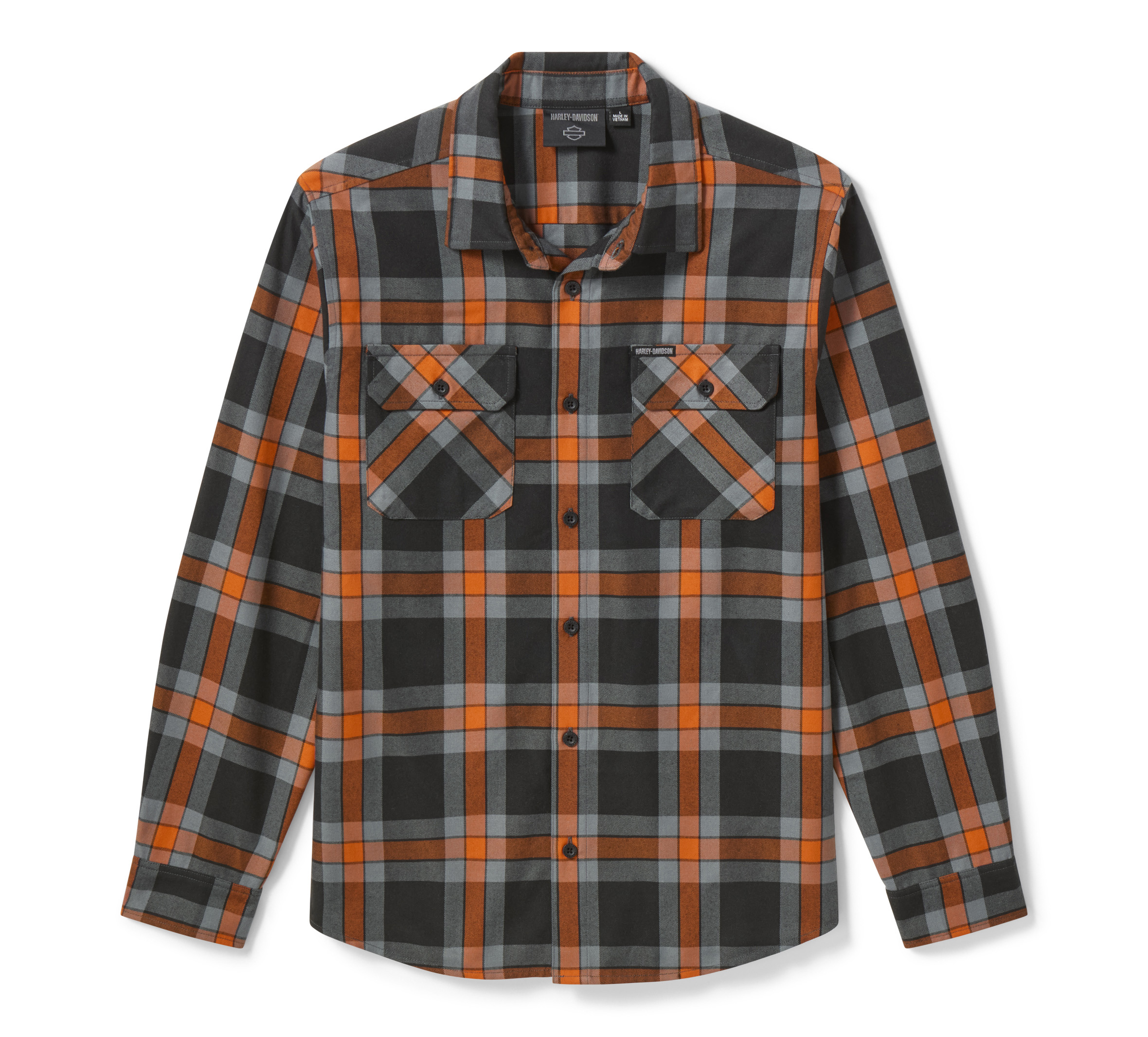Men's H-D Standard Long Sleeve Plaid Shirt | Harley-Davidson USA
