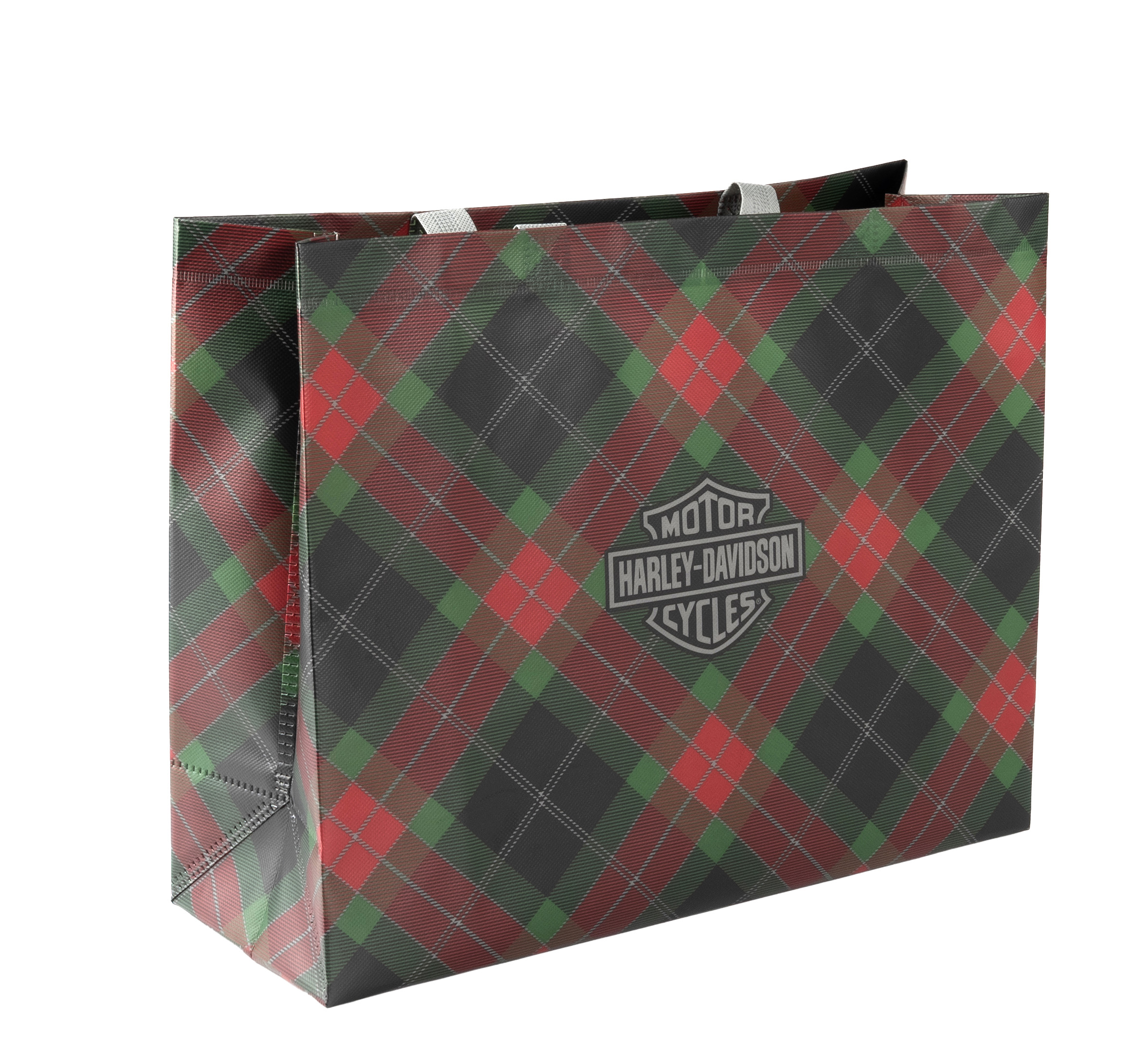 Holiday Plaid Reusable Gift Bag