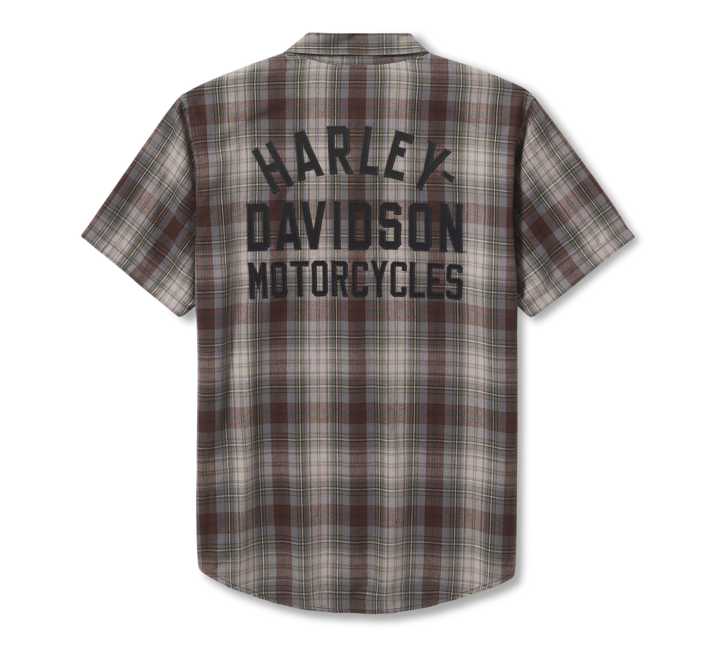 Men's Racer Font Yarn Dye Plaid Shirt