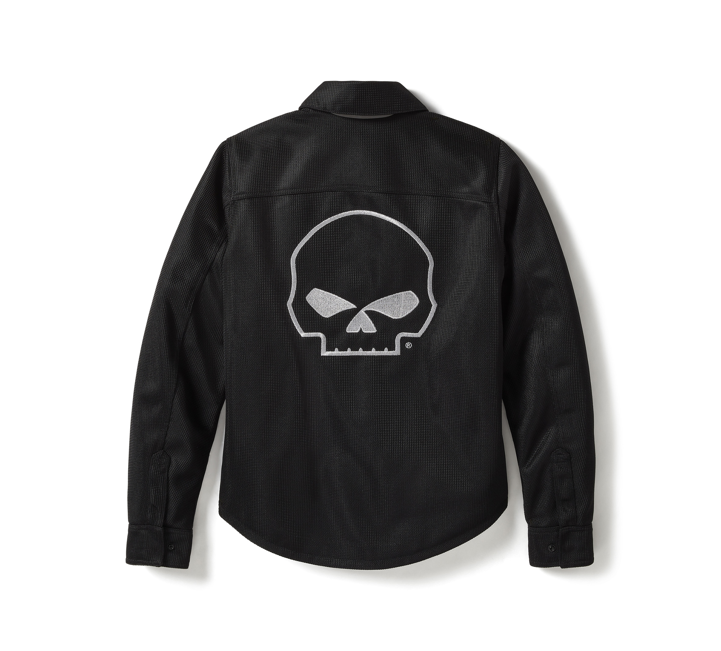 Women's Willie G® Skull Graphic Operative Mesh Riding Shirt Jacket