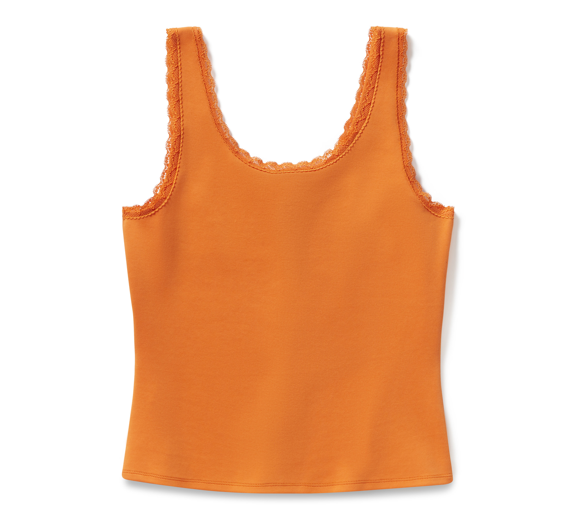 Women's Vintage Flames Bling Lace Trim Tank