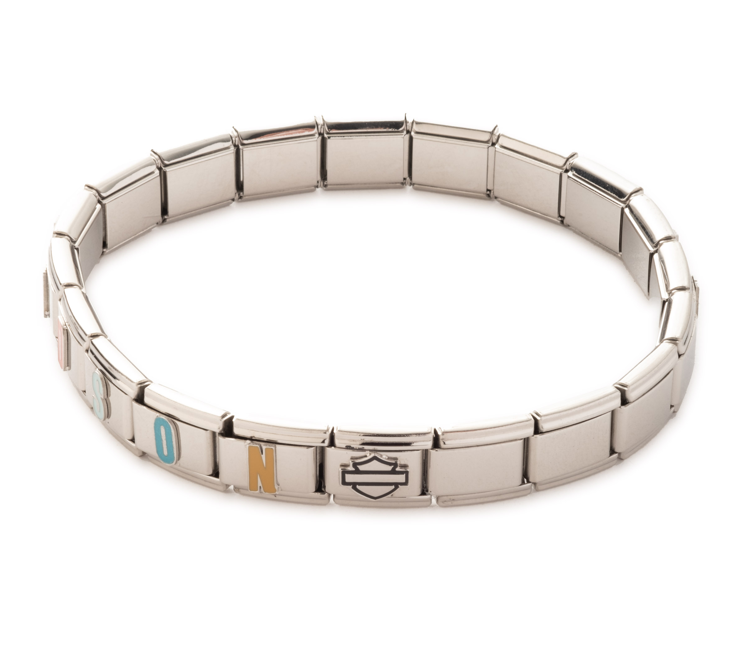 Women's Harley-Davidson Square Charm Strech Bracelet