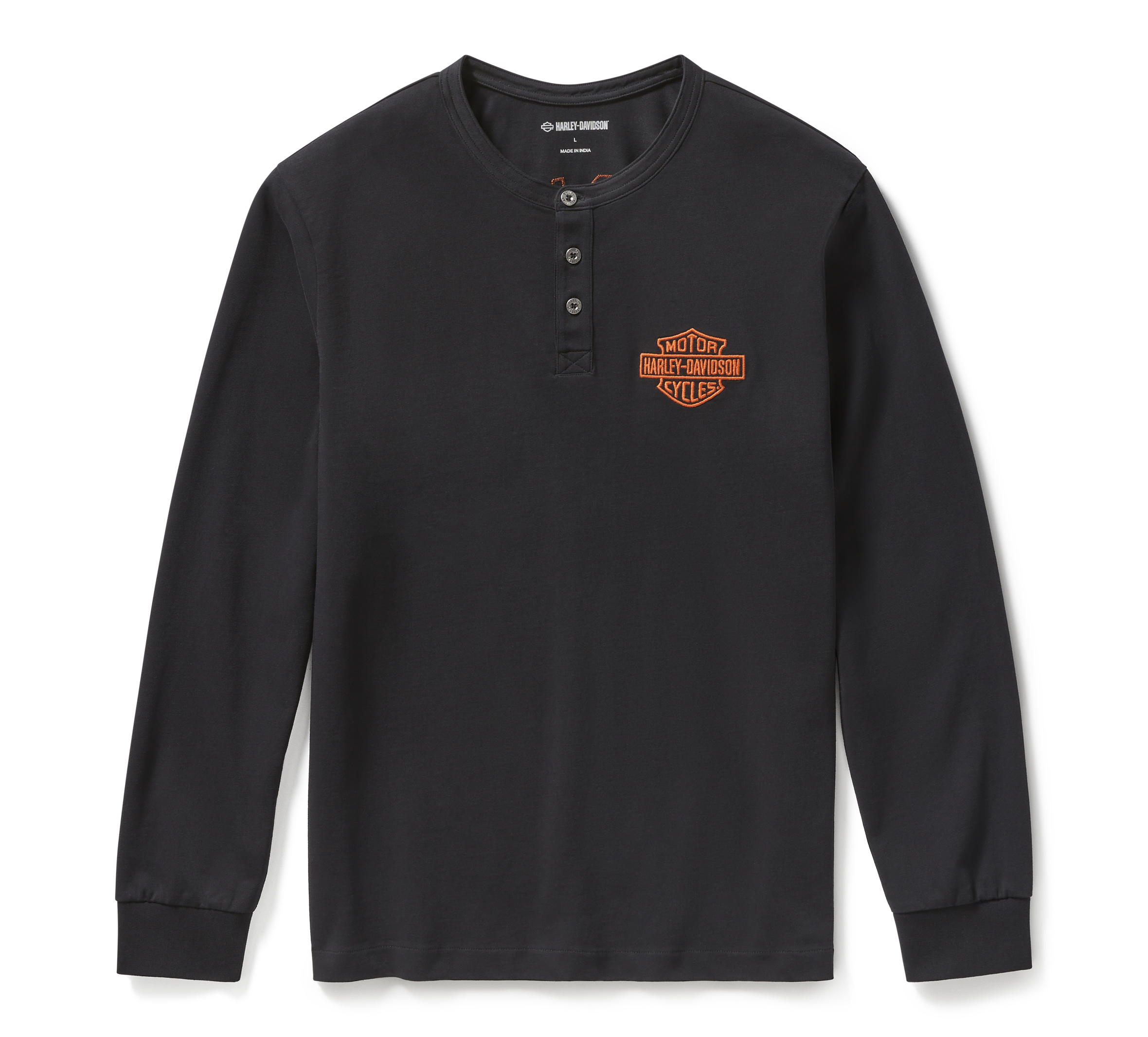 Men's Racer Font Henley