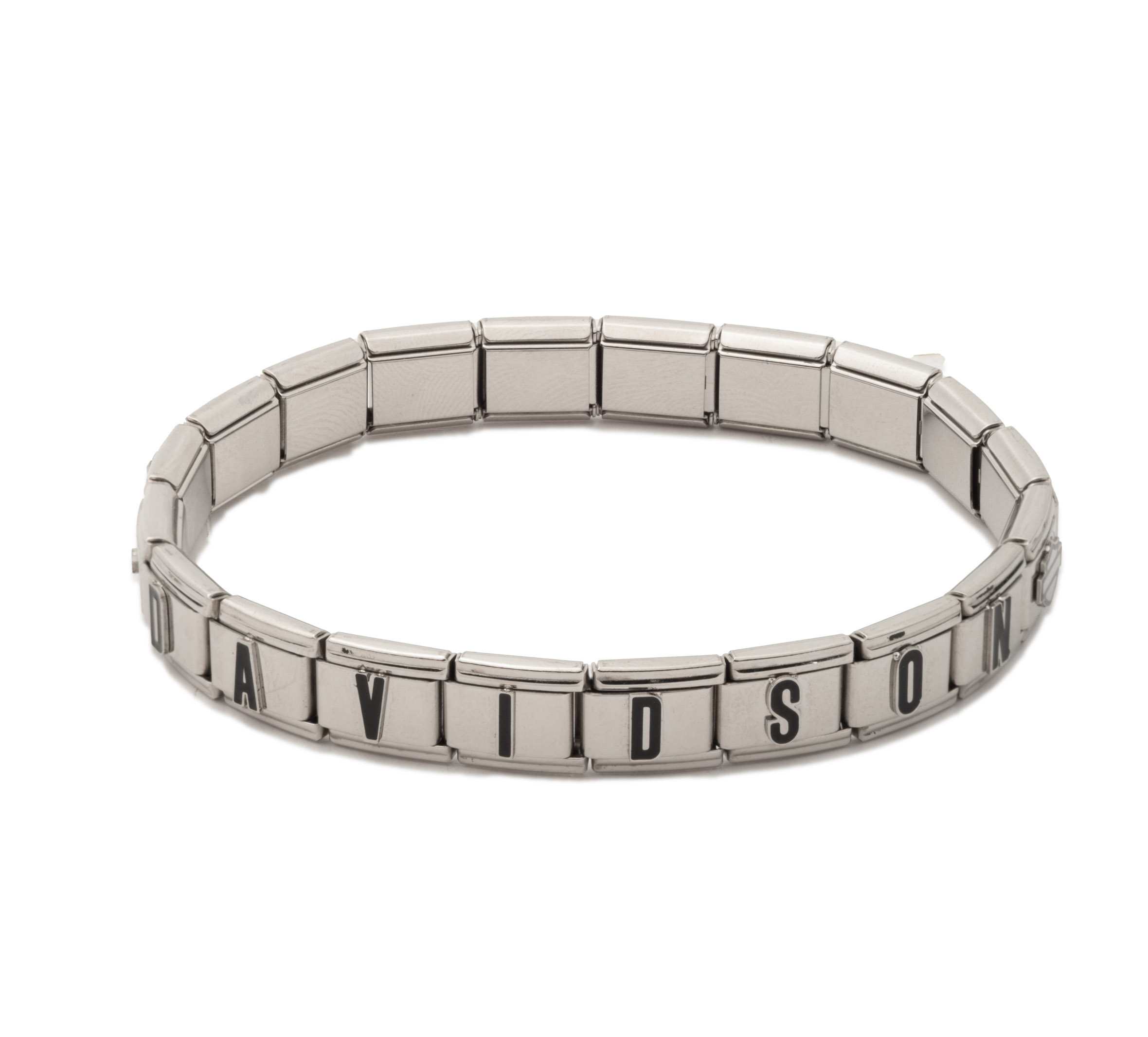 Women's Harley-Davidson Square Charm Strech Bracelet