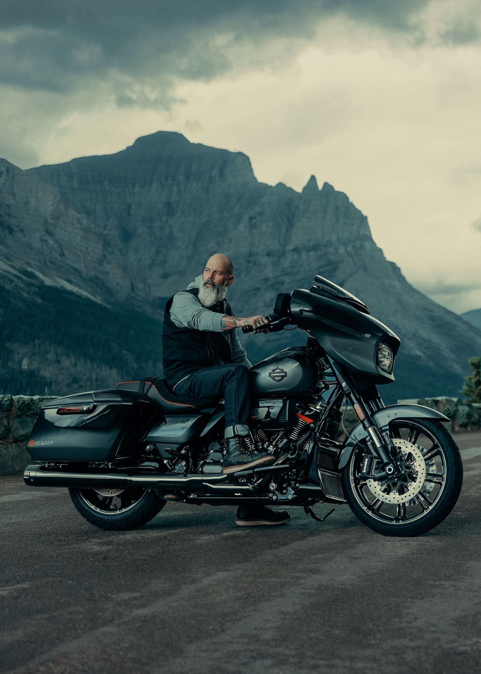 2025 CVO Street Glide lifestyle shot