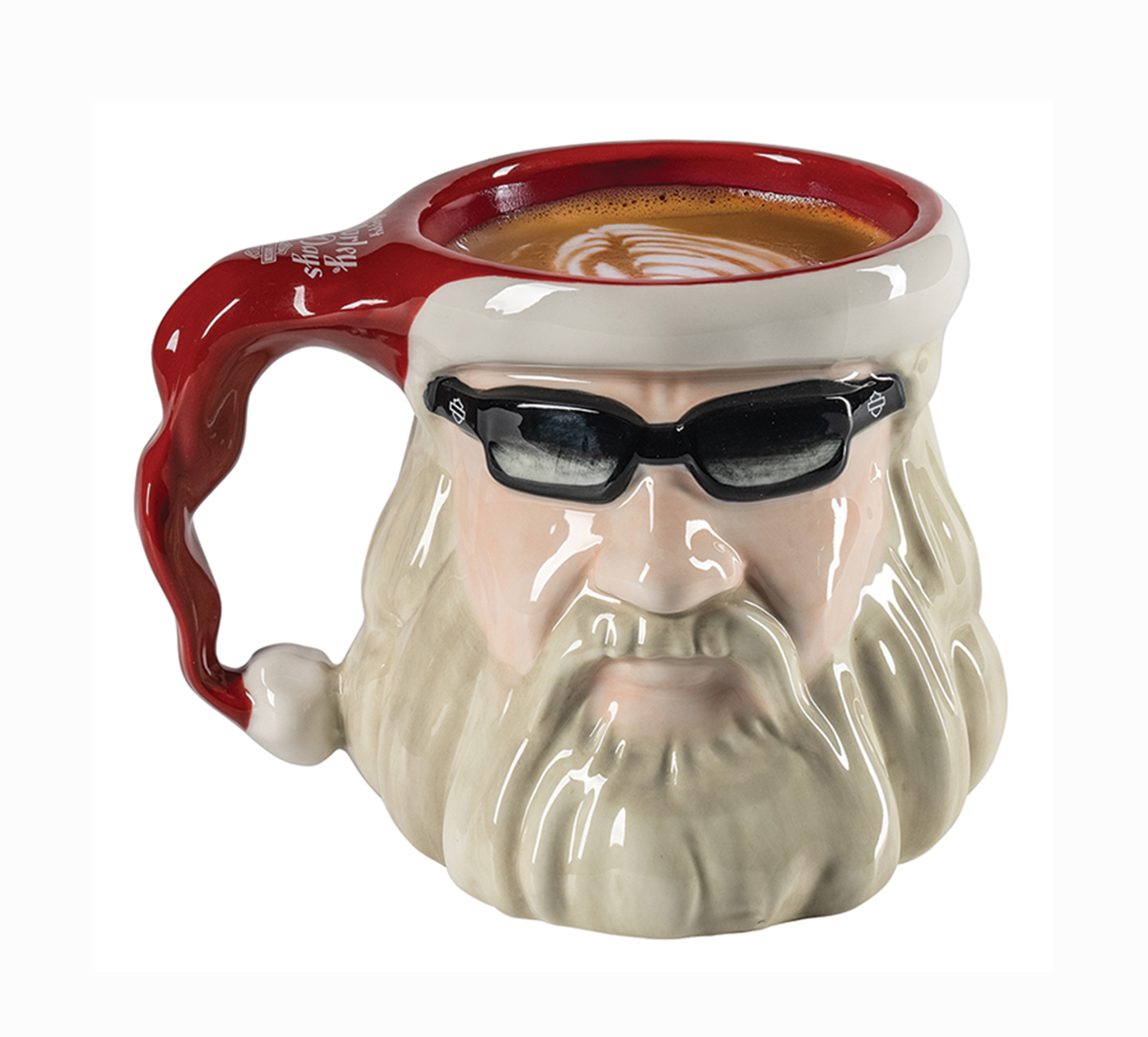 Biker Santa Sculpted Mug