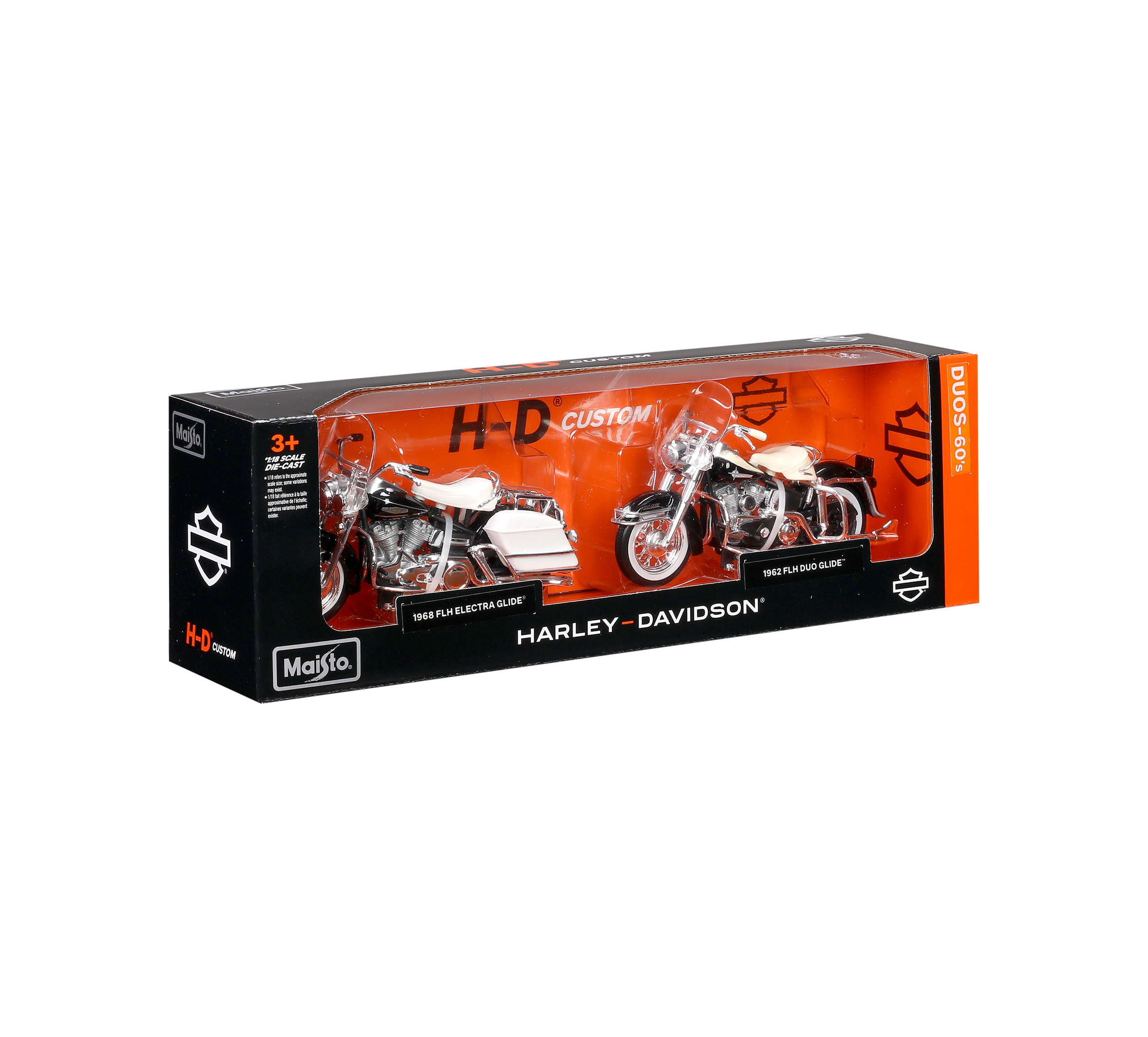 1:18 H-D Duos - 60s 68 Electra Glide / 62 Duo Glide | Harley