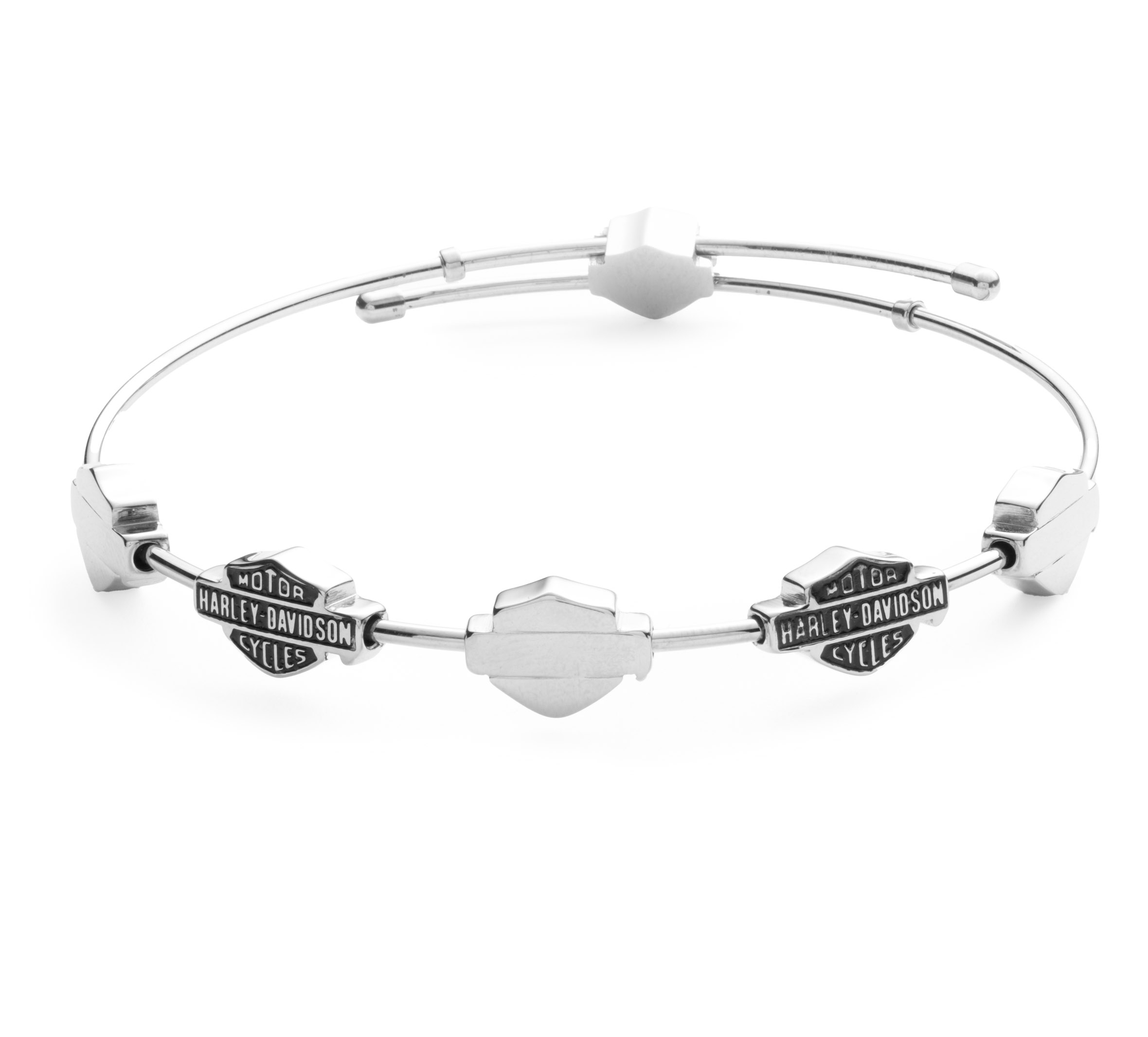 Women's Bar & Shield Bangle Bracelet