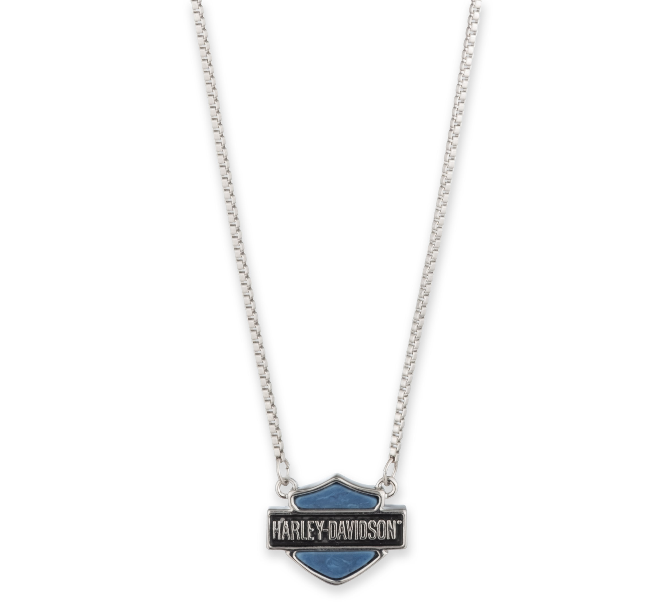 Women's 16" Bar & Shield Logo Necklace