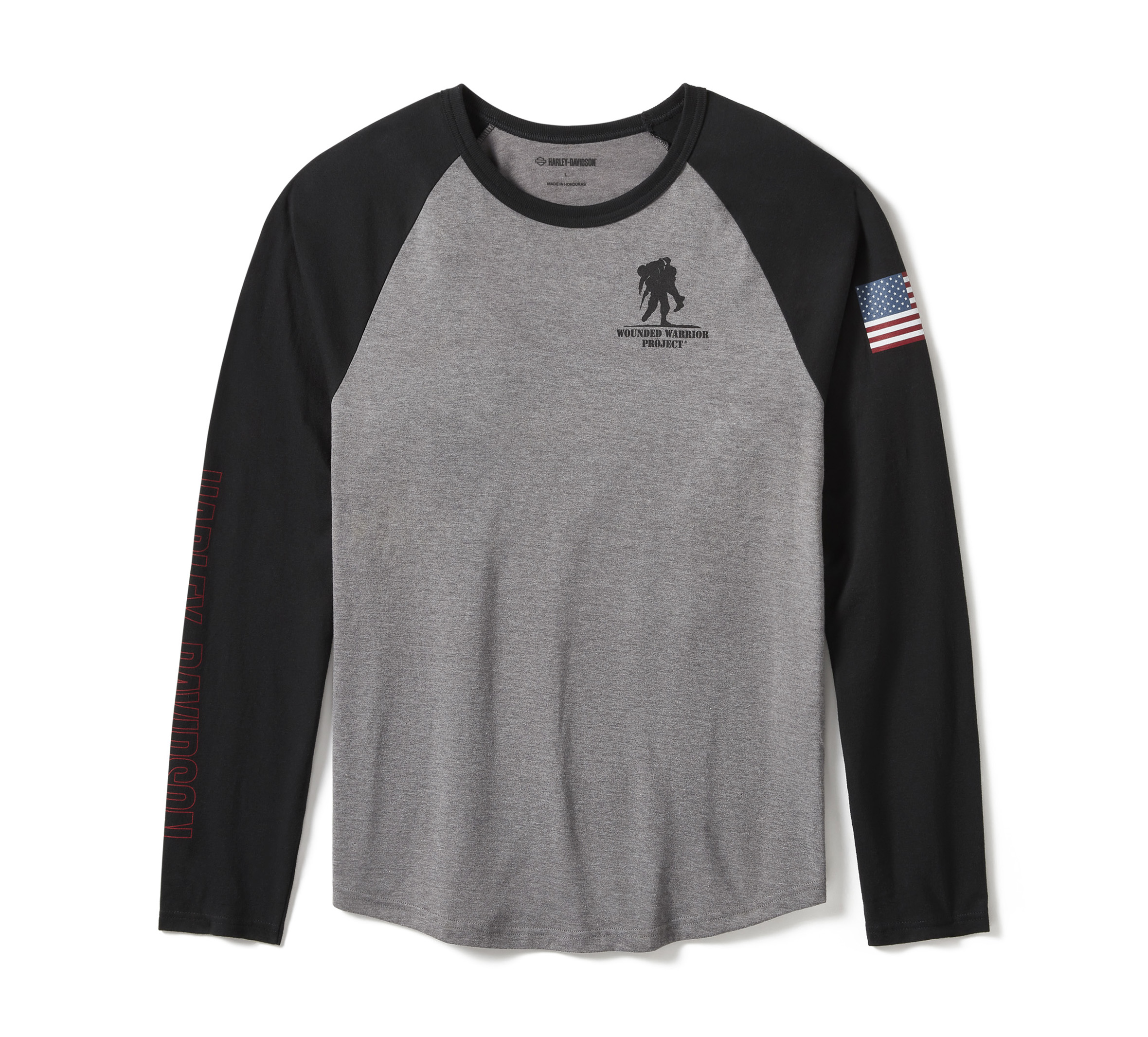 Men's Harley-Davidson® Wounded Warrior Project® Stripes Baseball Tee
