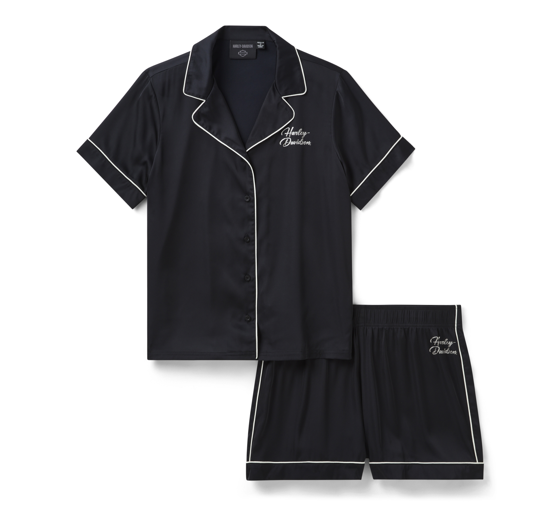 Women's Satin Short Set