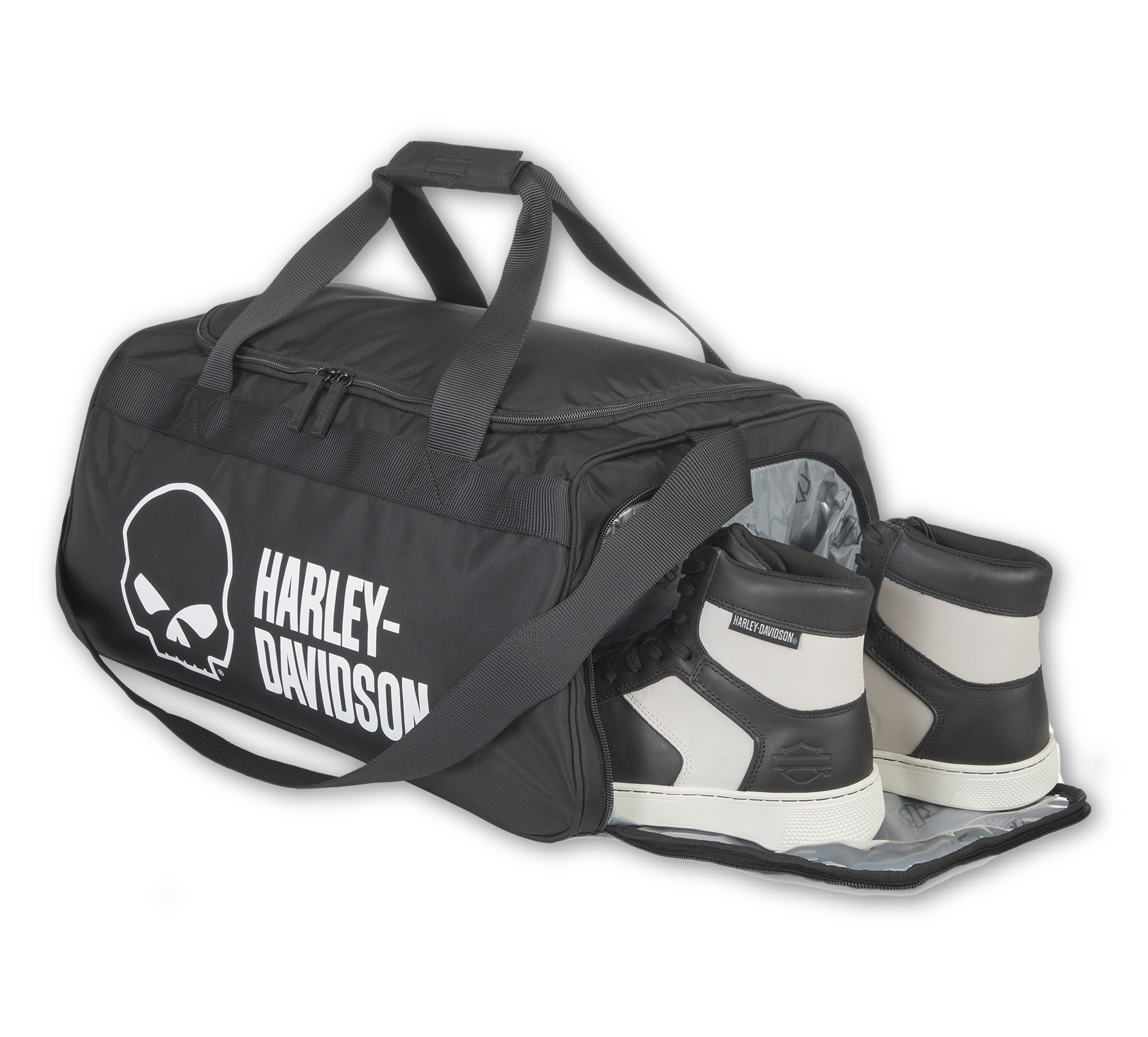 Willie G Logo Duffel with Side Shoe Pocket