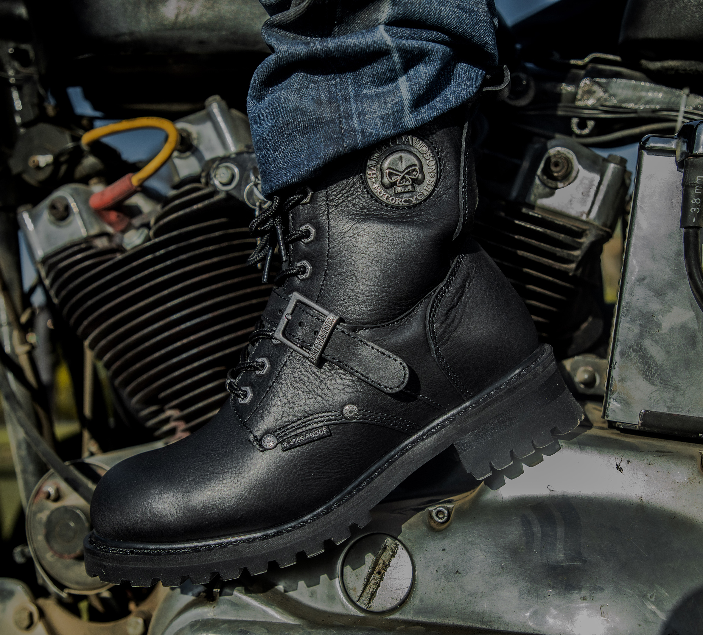 Men's Faded Glory Skull Riding Boot CE