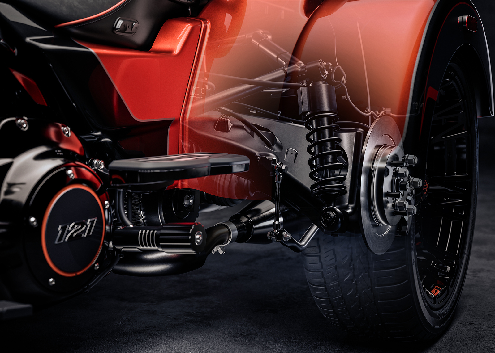 2026 CVO Street Glide 3 Limited Rear Suspension