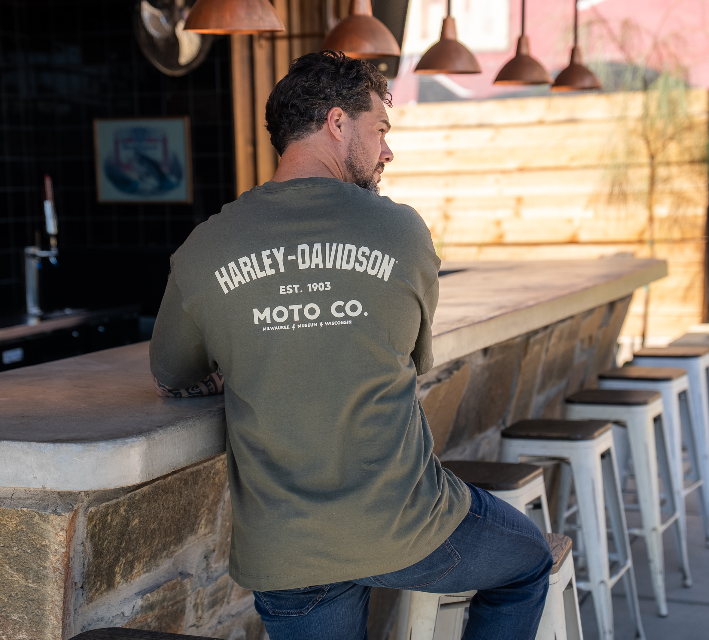 Men's Tank Flames Heavyweight Tee