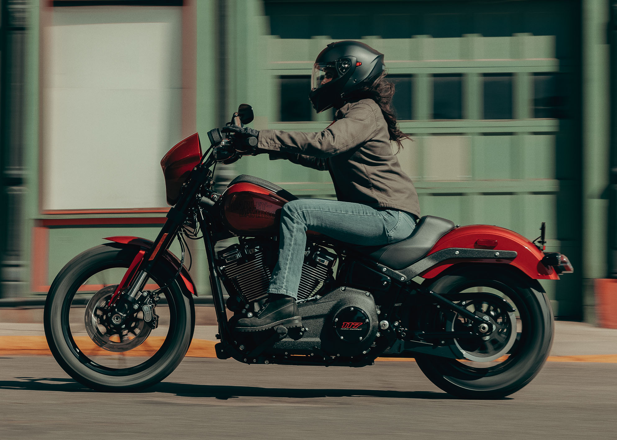 2025 Low Rider S motorcycle riding shot