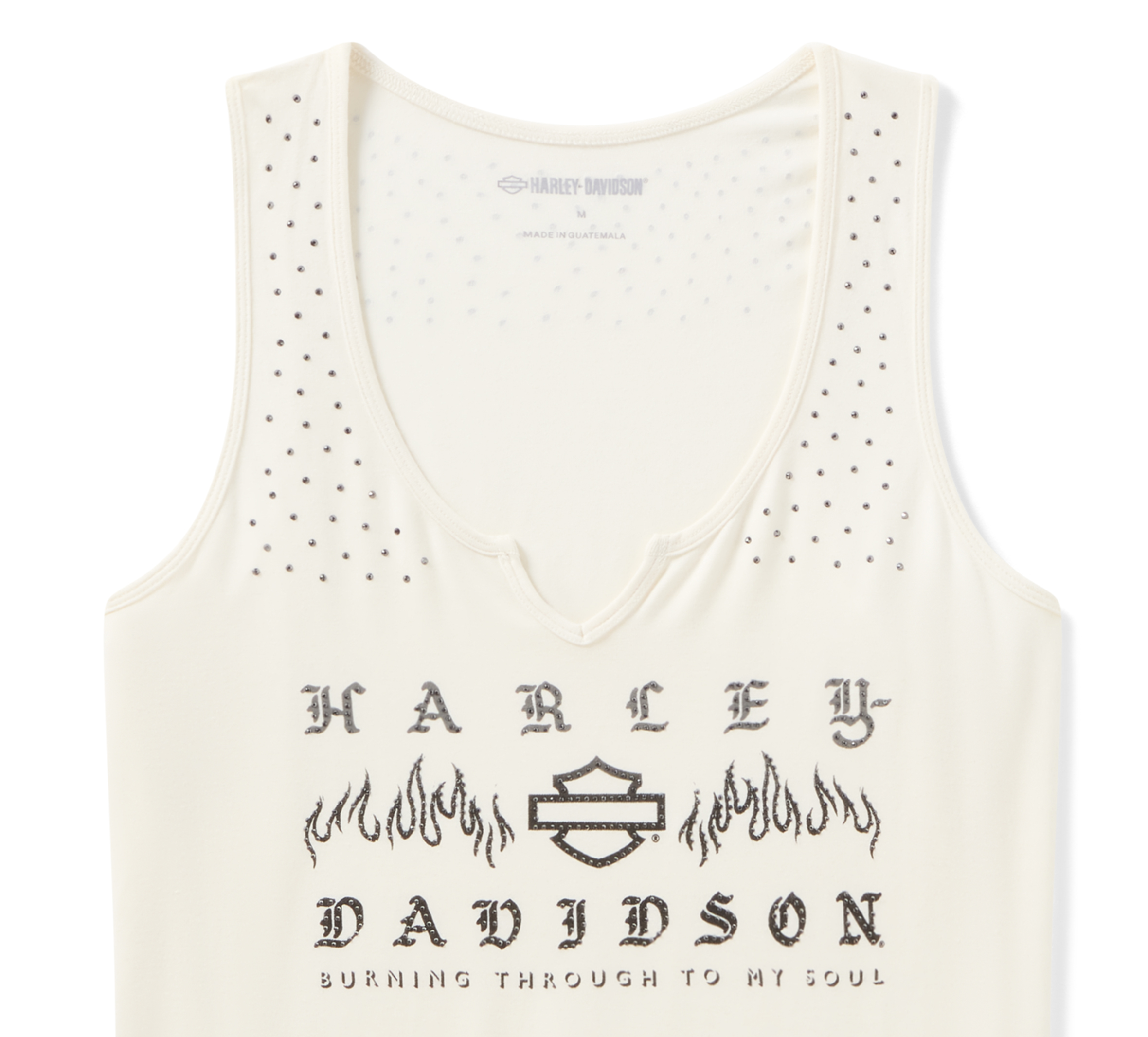 Women's Bling H-D® Slow Burn Notch Neck Tank