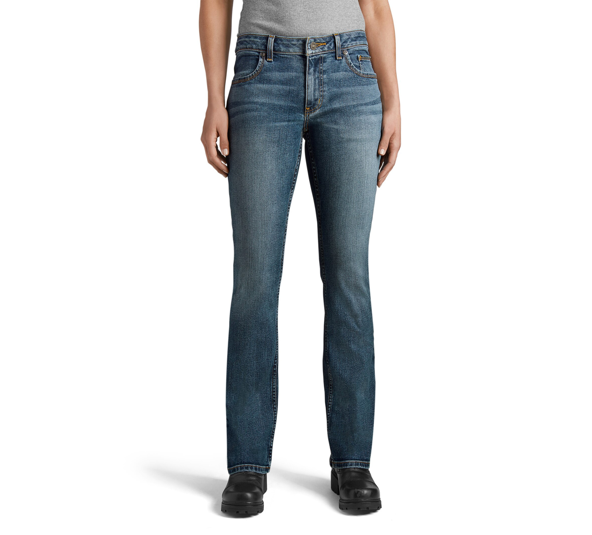 Women's Curvy Bootcut Performance Jeans - Petite