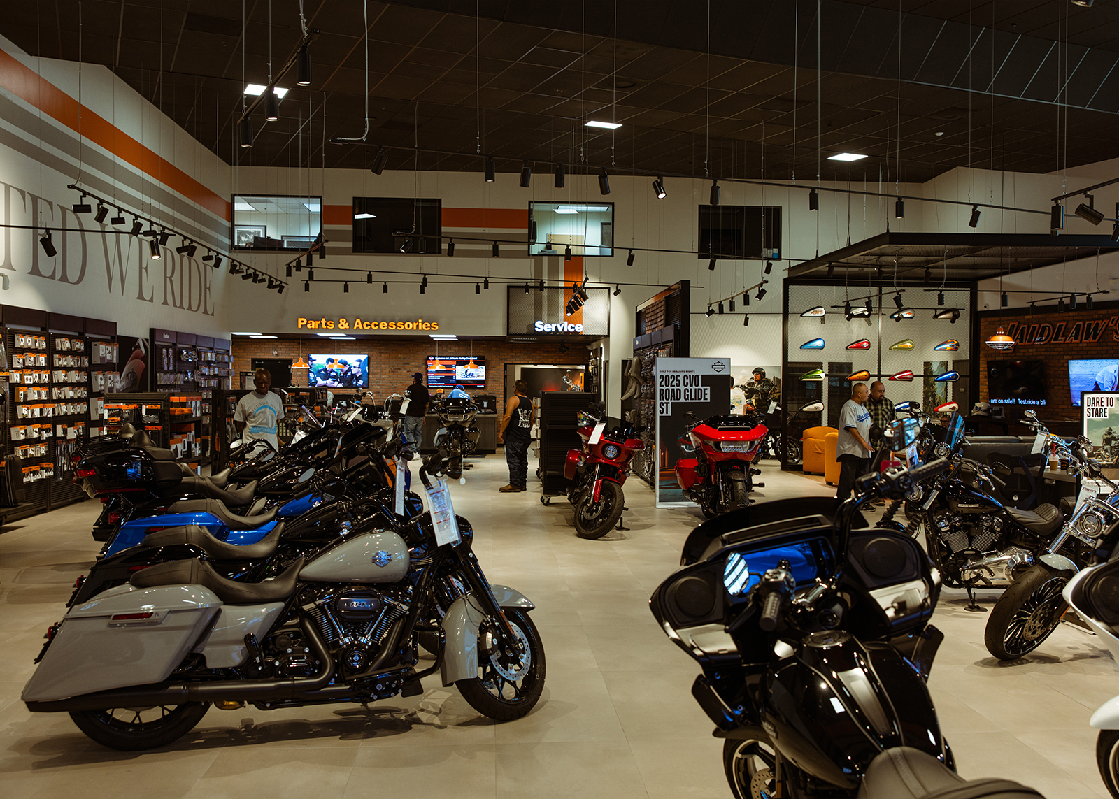 Laidlaw’s Harley-Davidson showroom.