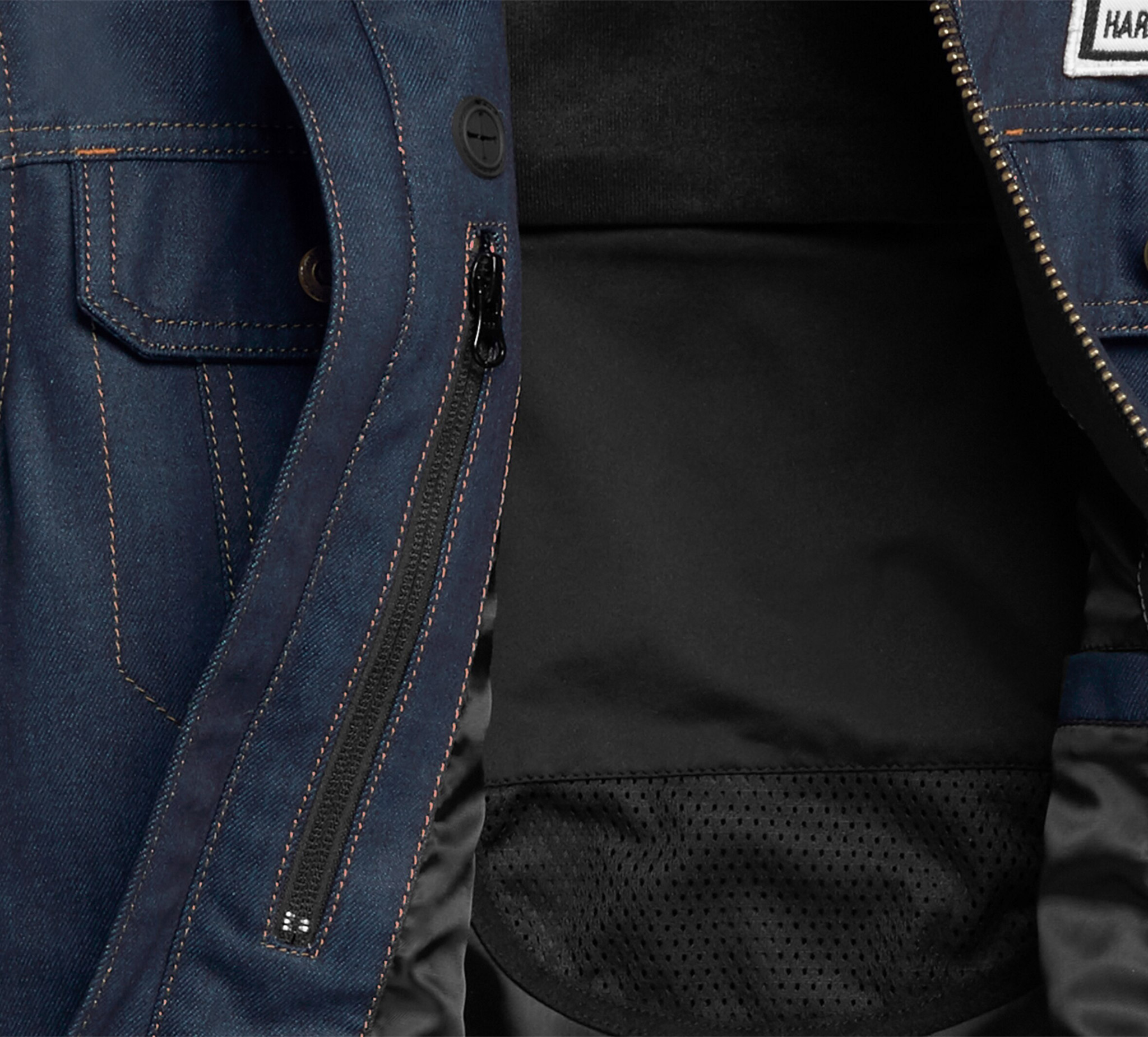 Men's Arterial Abrasion-Resistant  Denim Riding Jacket