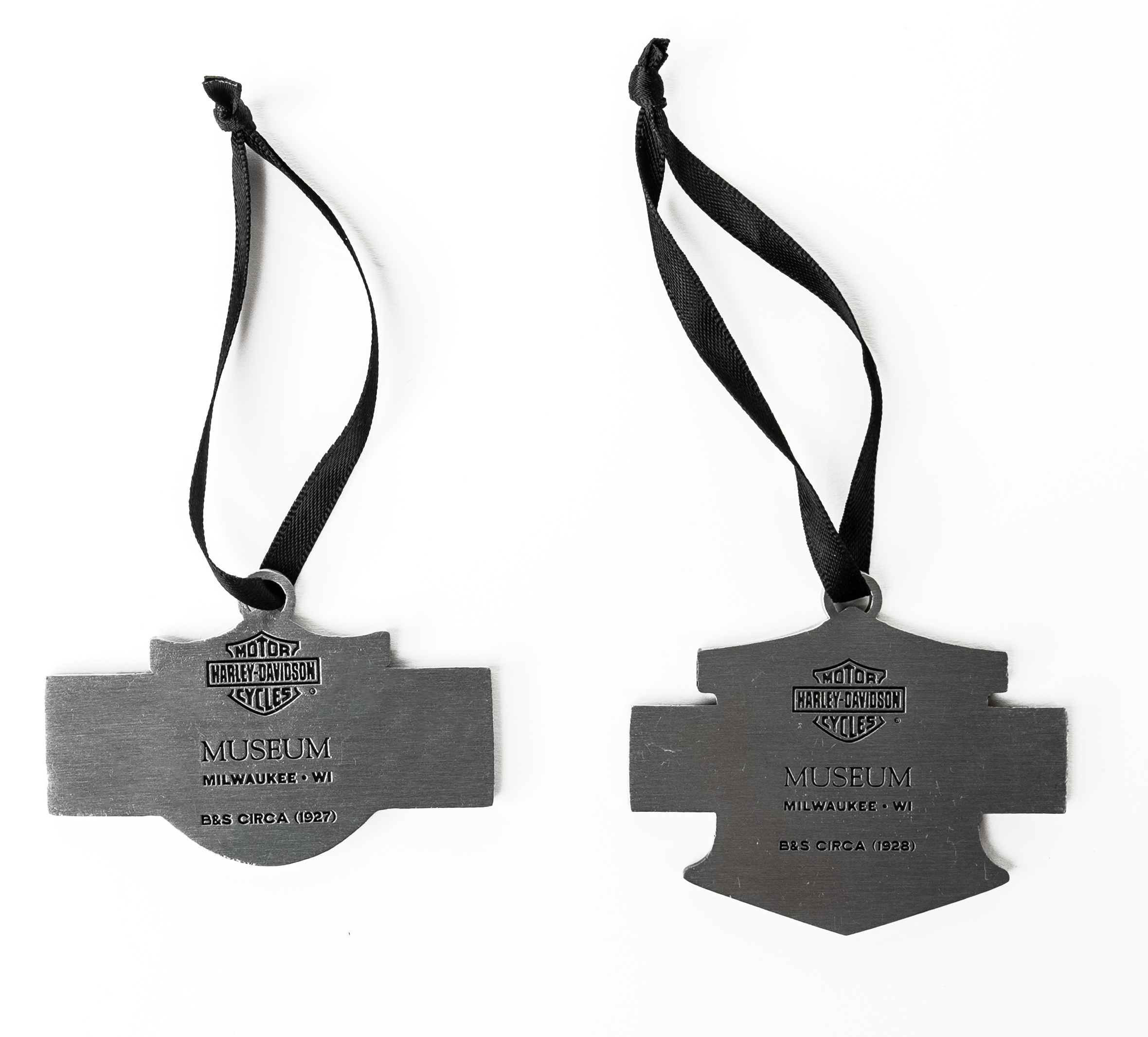 Bar & Shield Ornament - Set of 2