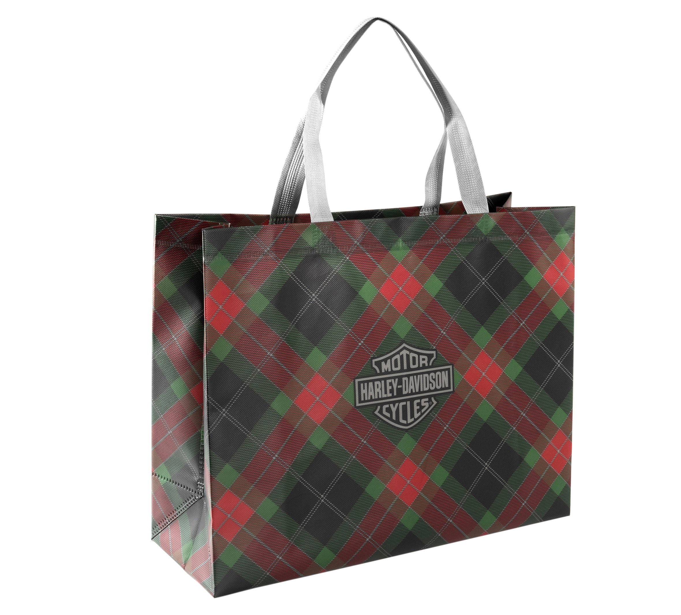 Holiday Plaid Reusable Gift Bag