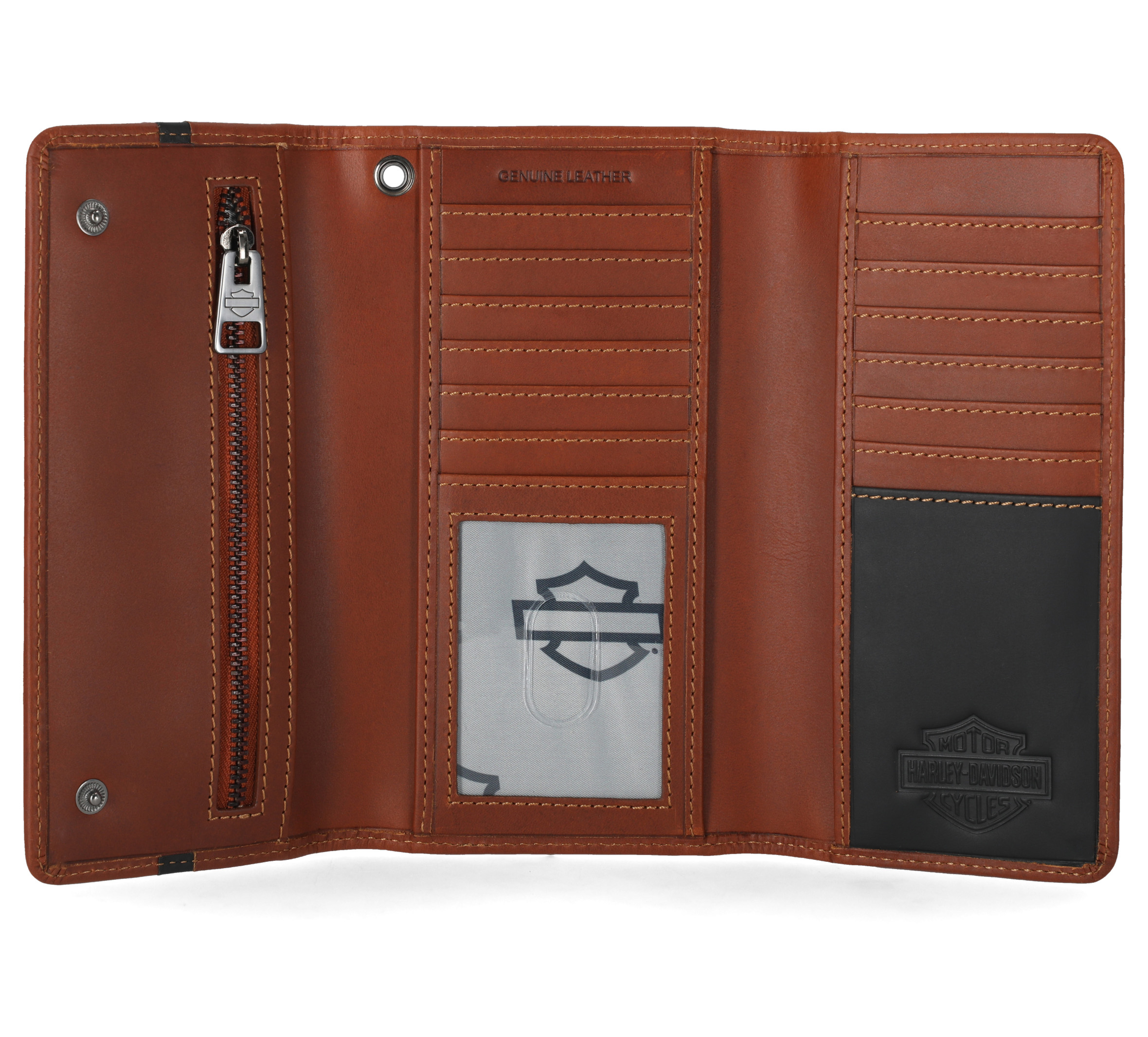 Harley-Davidson Center Block Trucker Wallet