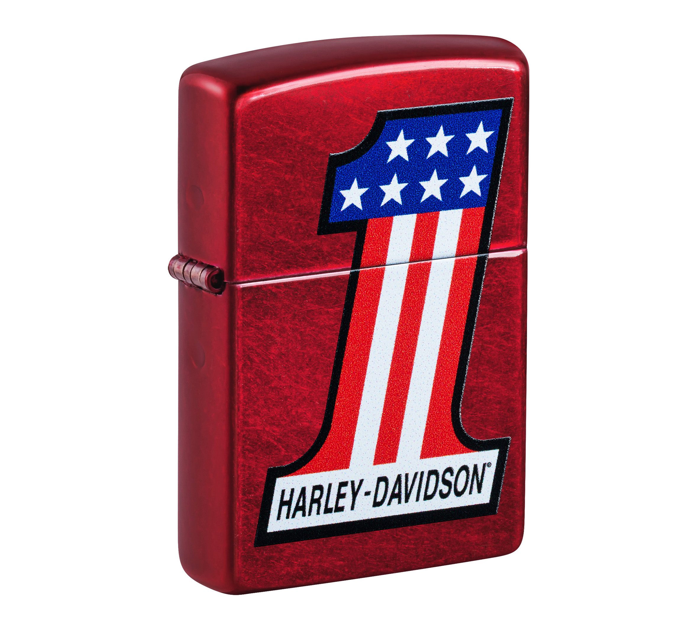 Zippo Harley-Davidson #1 Logo Design Candy Apple Red Windproof Lighter
