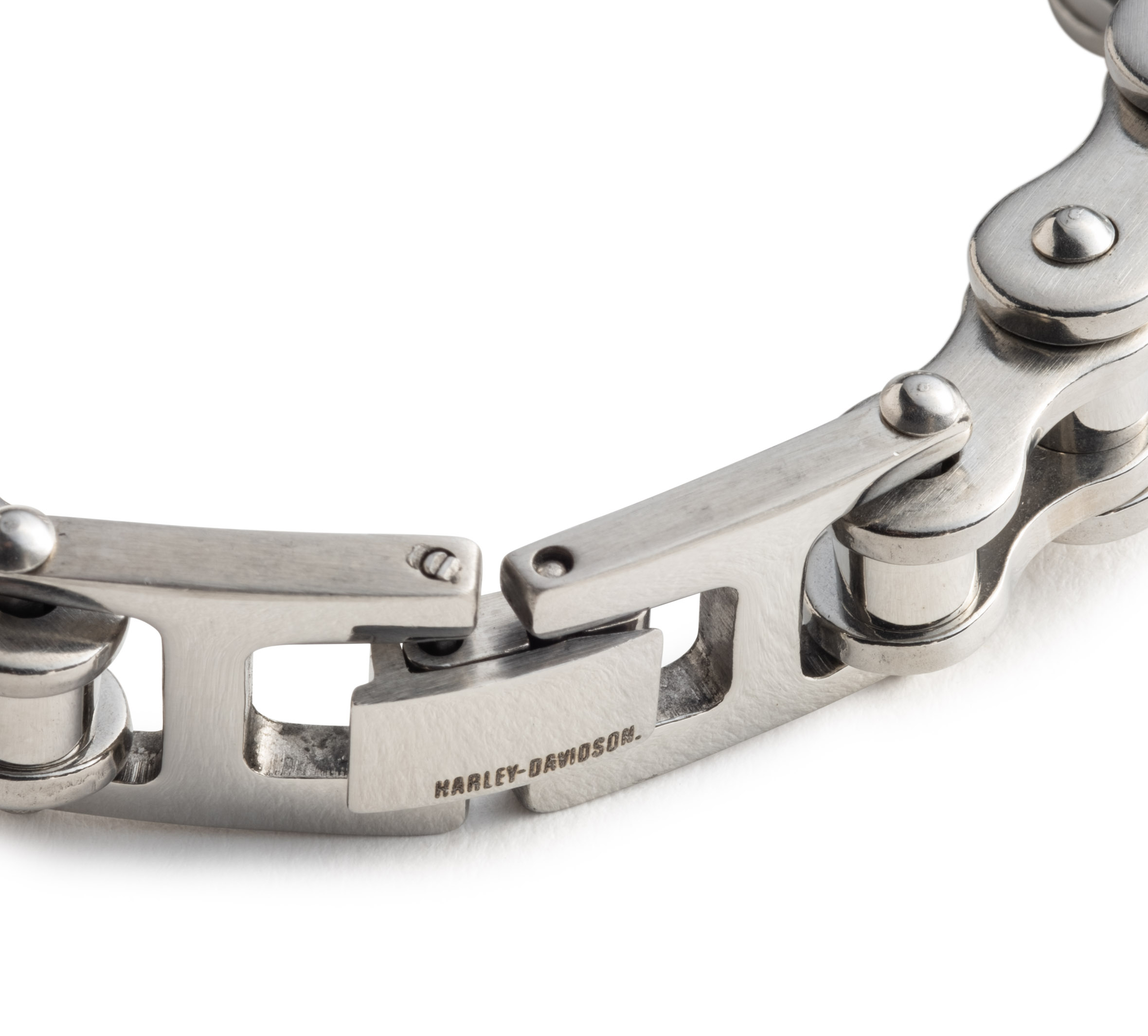 Men's 9" Bar & Shield Bike Chain Bracelet