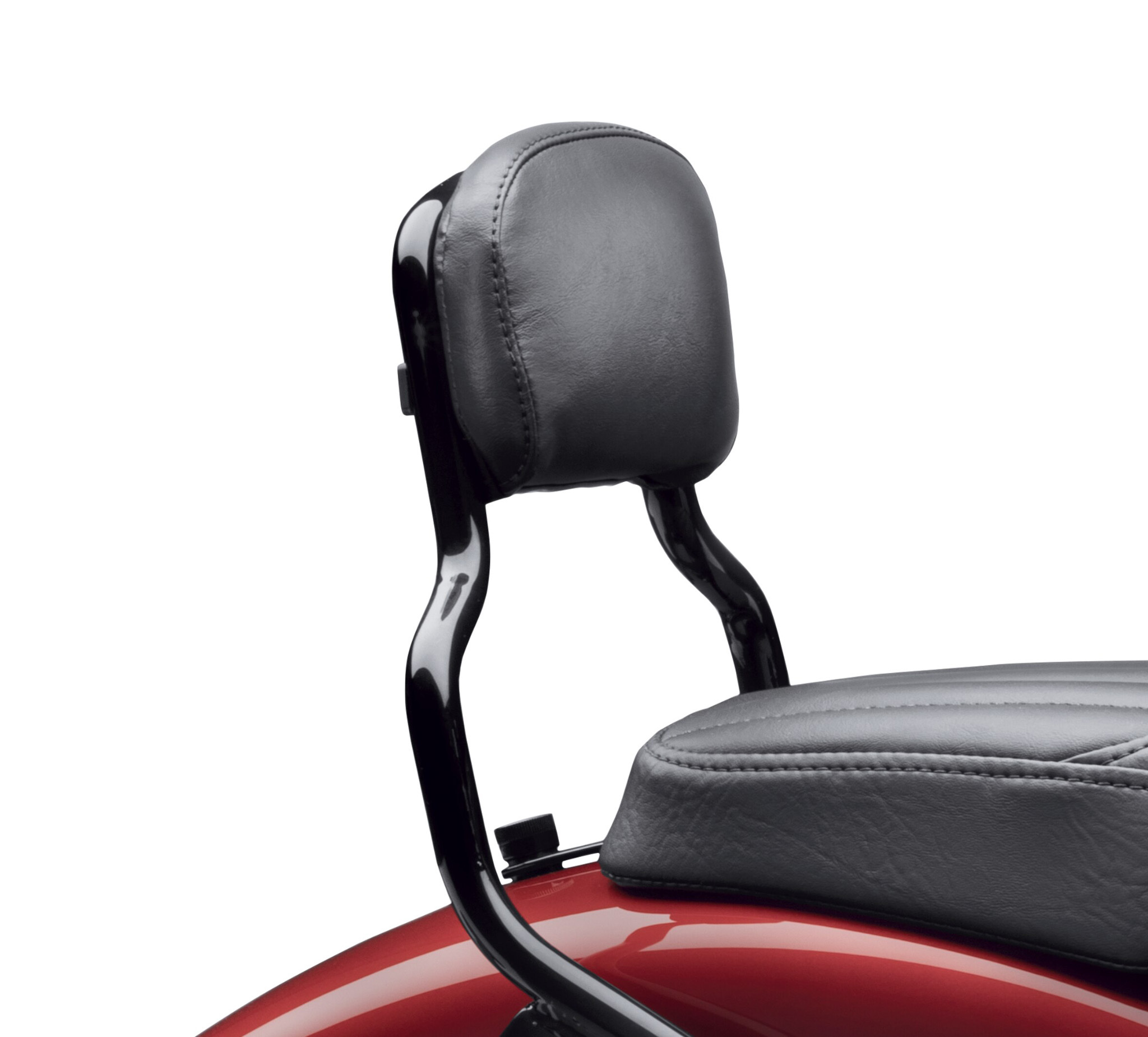 Passenger Backrest Pad - Compact - Smooth Black Vinyl