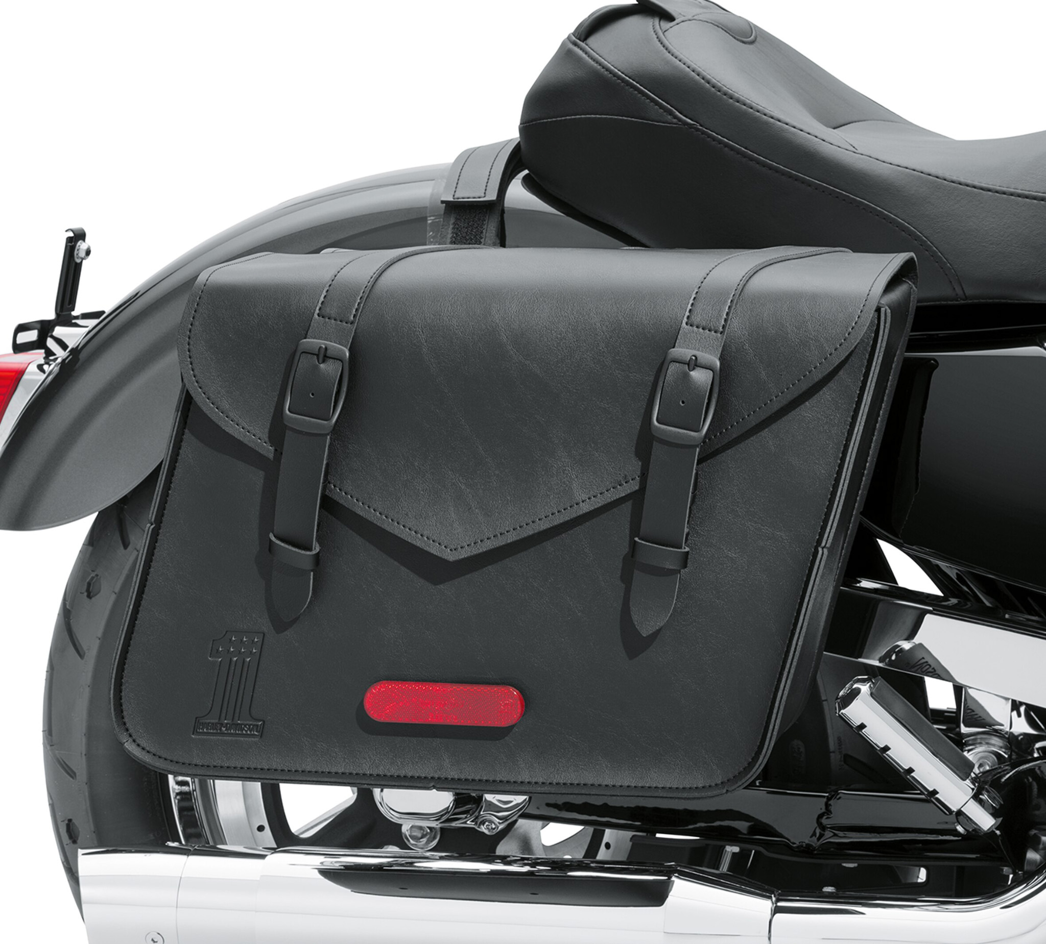 Black Standard Line Large Throw-Over Saddlebags