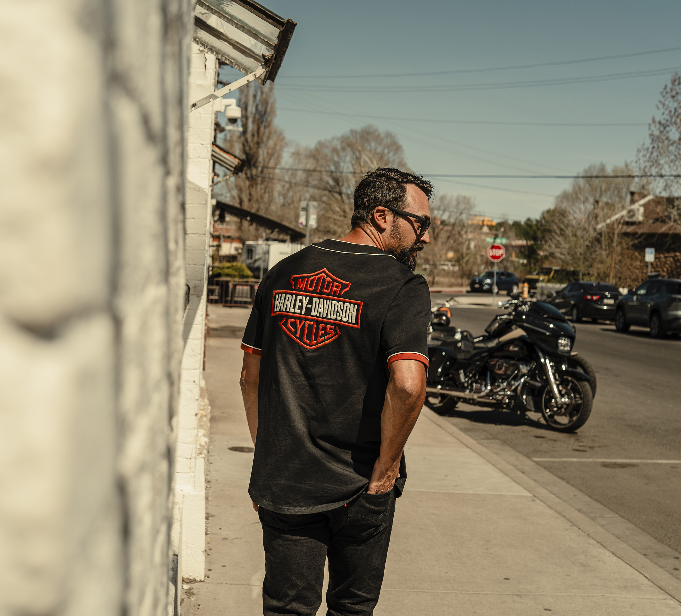 Men's H-D Essential Bar & Shield Baseball Jersey | Harley-Davidson USA