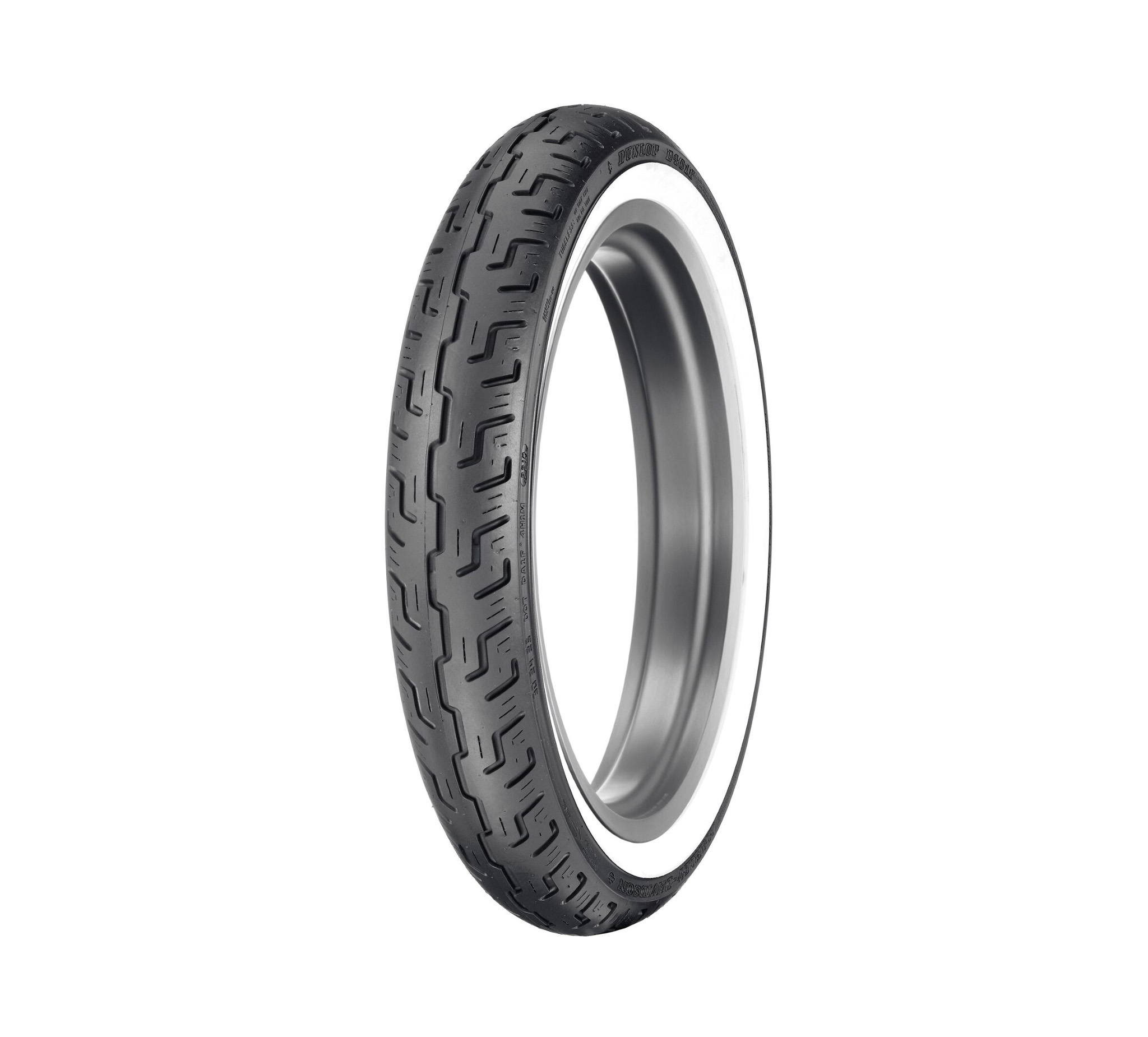 Dunlop Tire Series - D401 100/90-19 Wide Whitewall - 19 in. Front