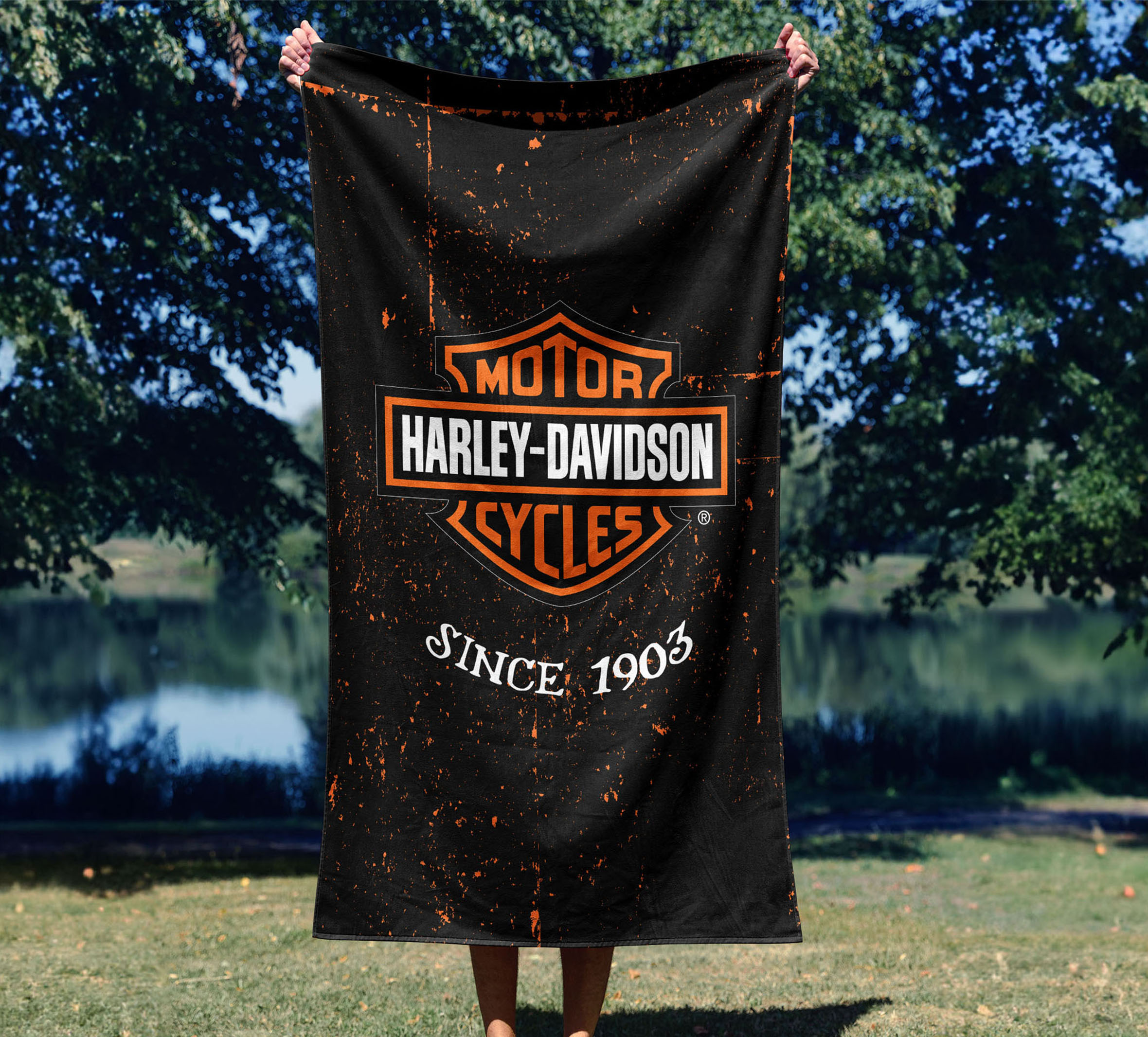 35x60 Bar & Shield Industrial Beach Towel