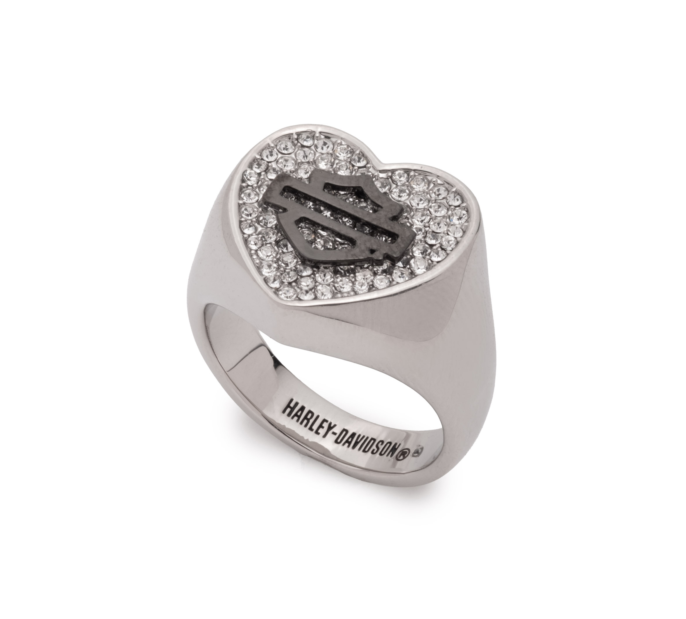 Harley-Davidson リング Women's Open Bar & Shield Sterling Silver Logo Ring | Harley