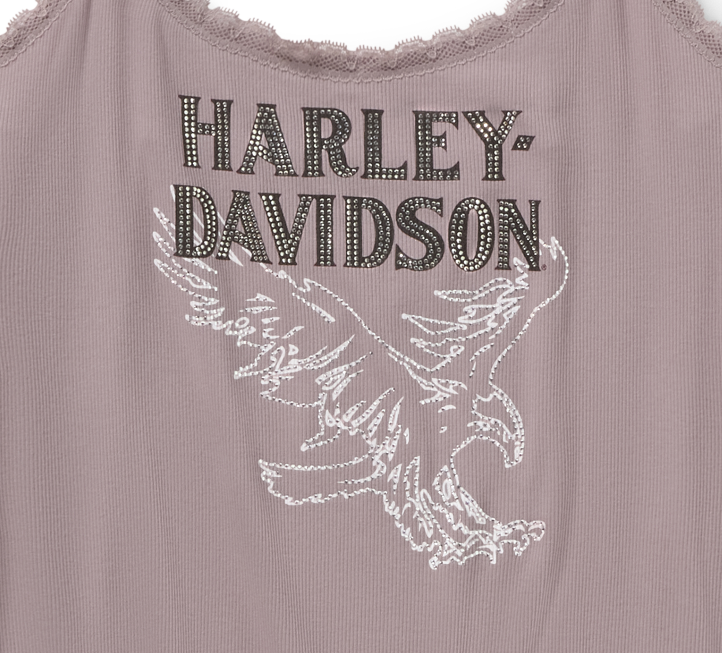 Women's Bling Lace Tank - Dusty Mauve | Harley-Davidson USA