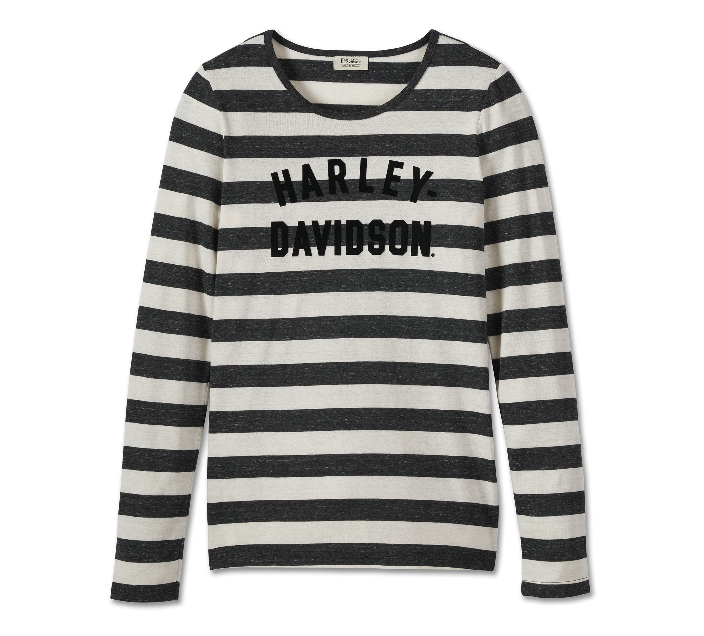 Women's Striped Race Font Long Sleeve
