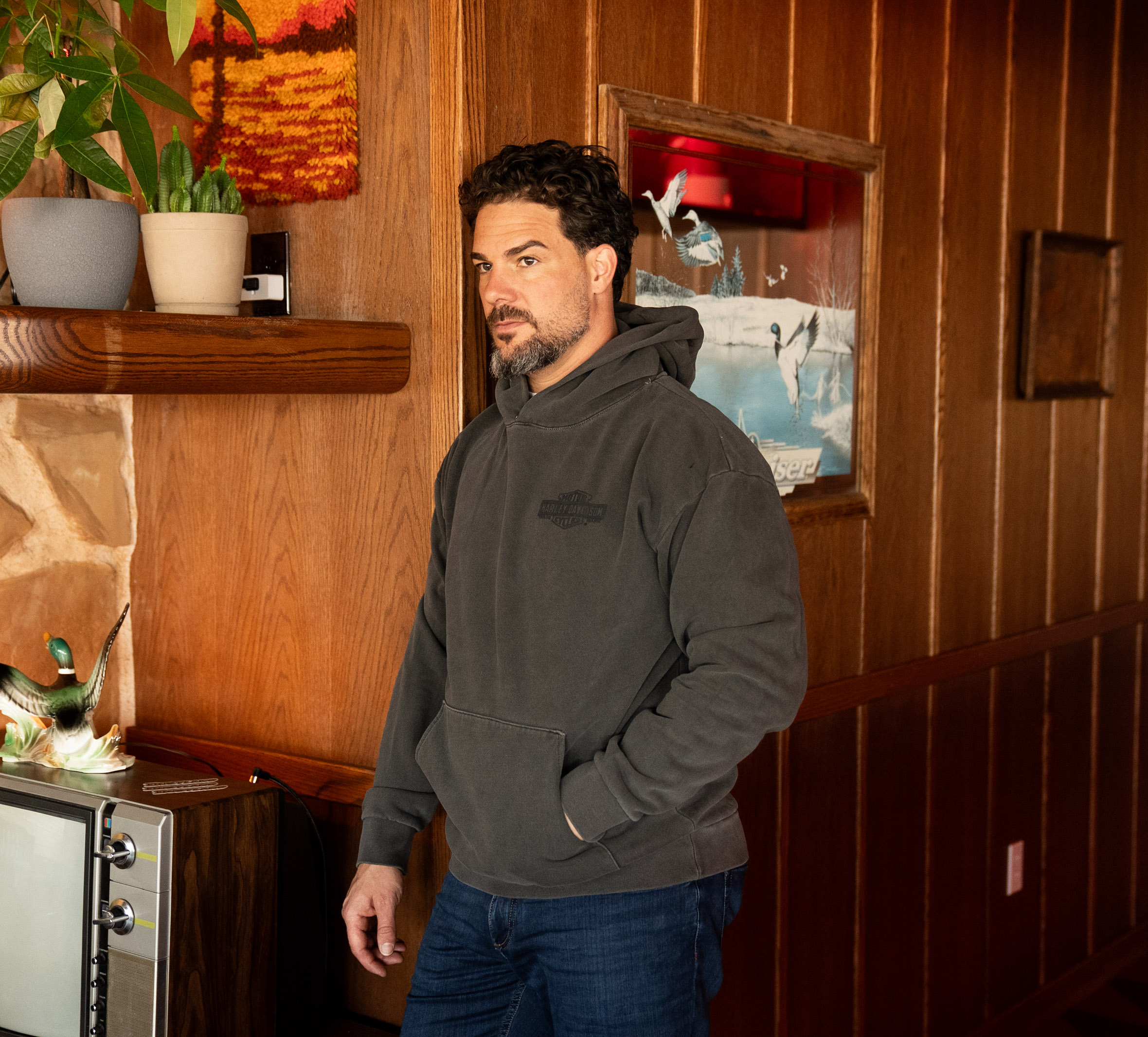 Men's Shed Font Mineral Wash Heavyweight Hoodie