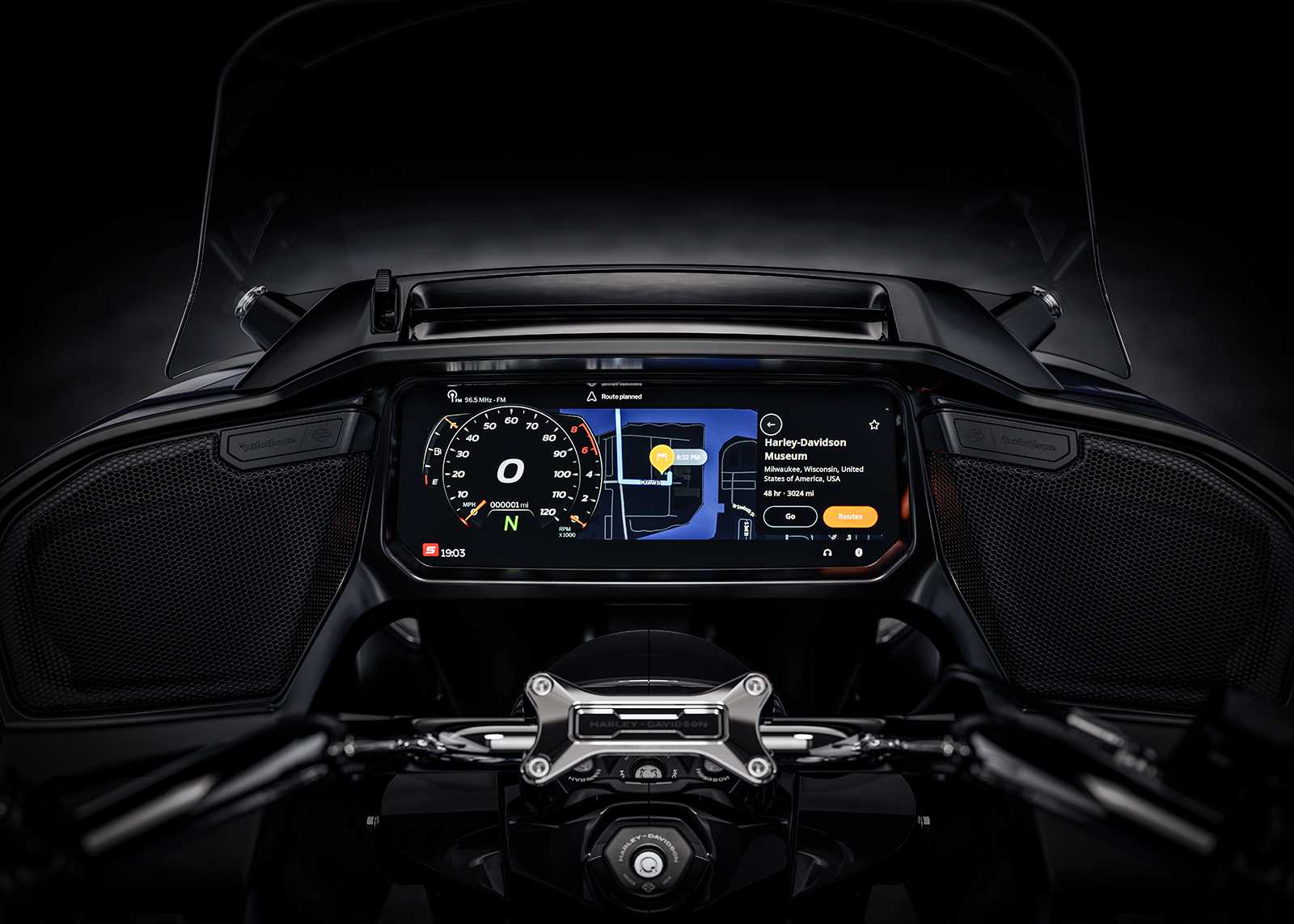 Navegación integrada de la Road Glide Limited 2026