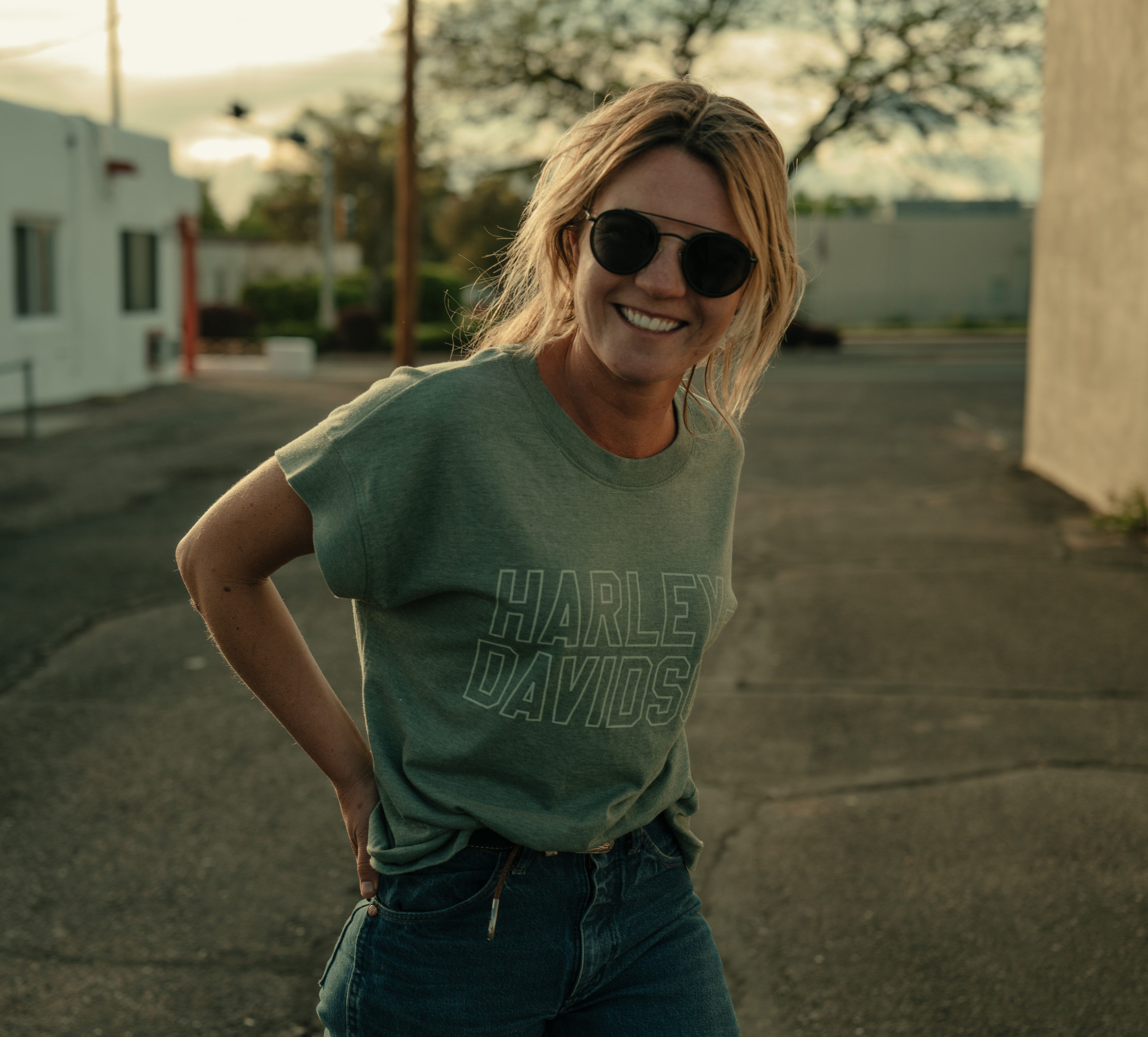 Women's H-D Font Tee