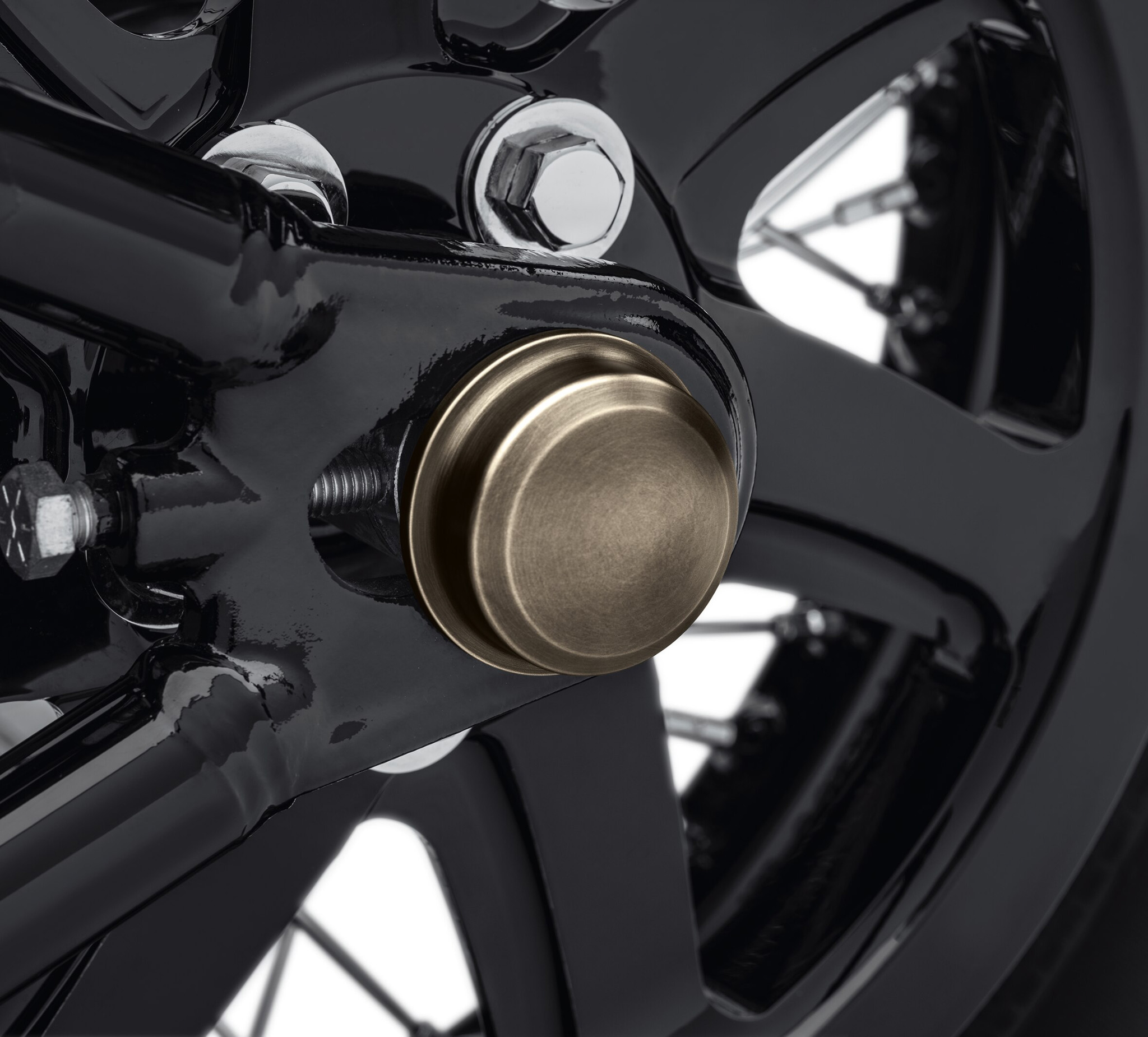 Brass Rear Axle Nut Covers